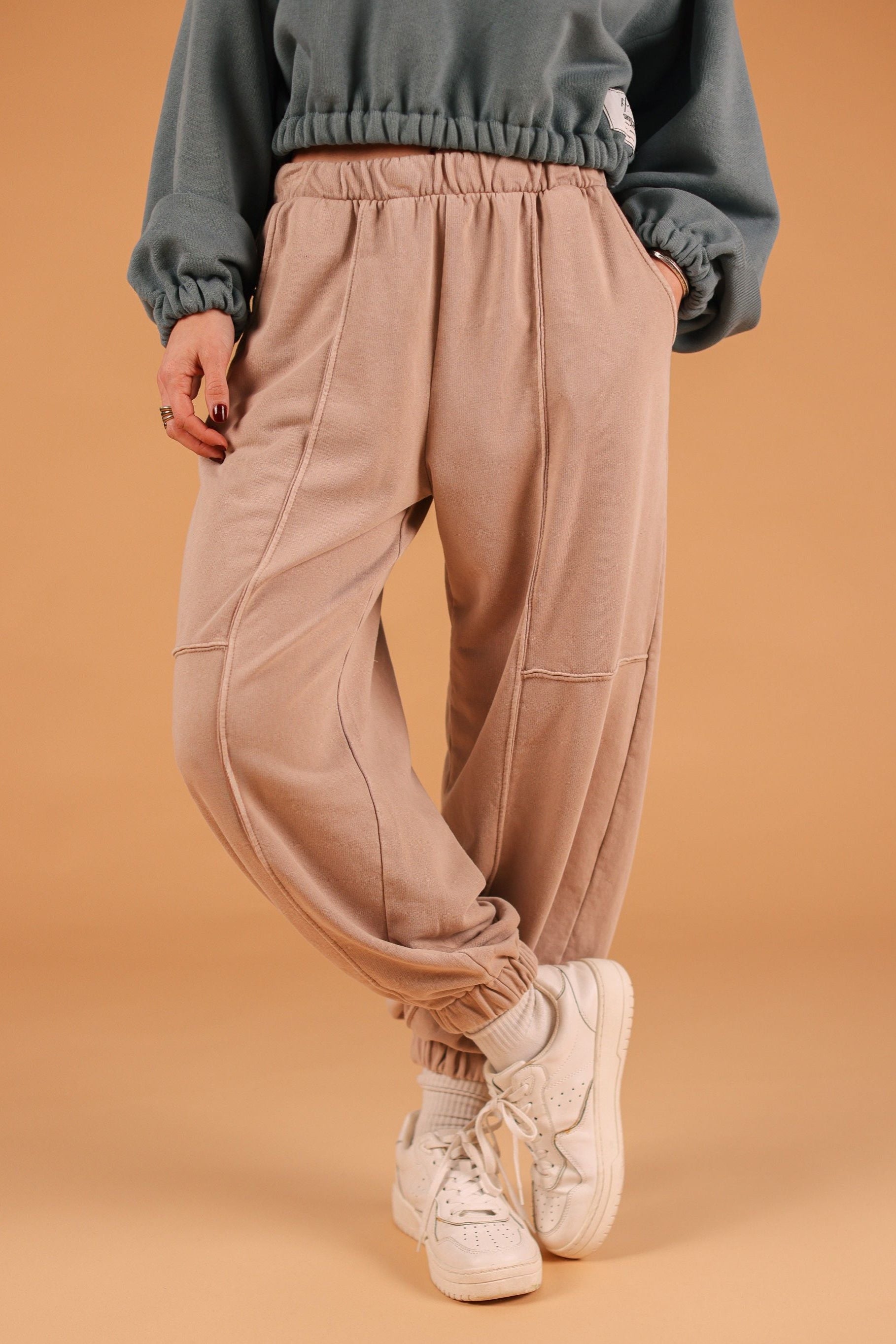 Sweatpants Neha Stonewashed Beige