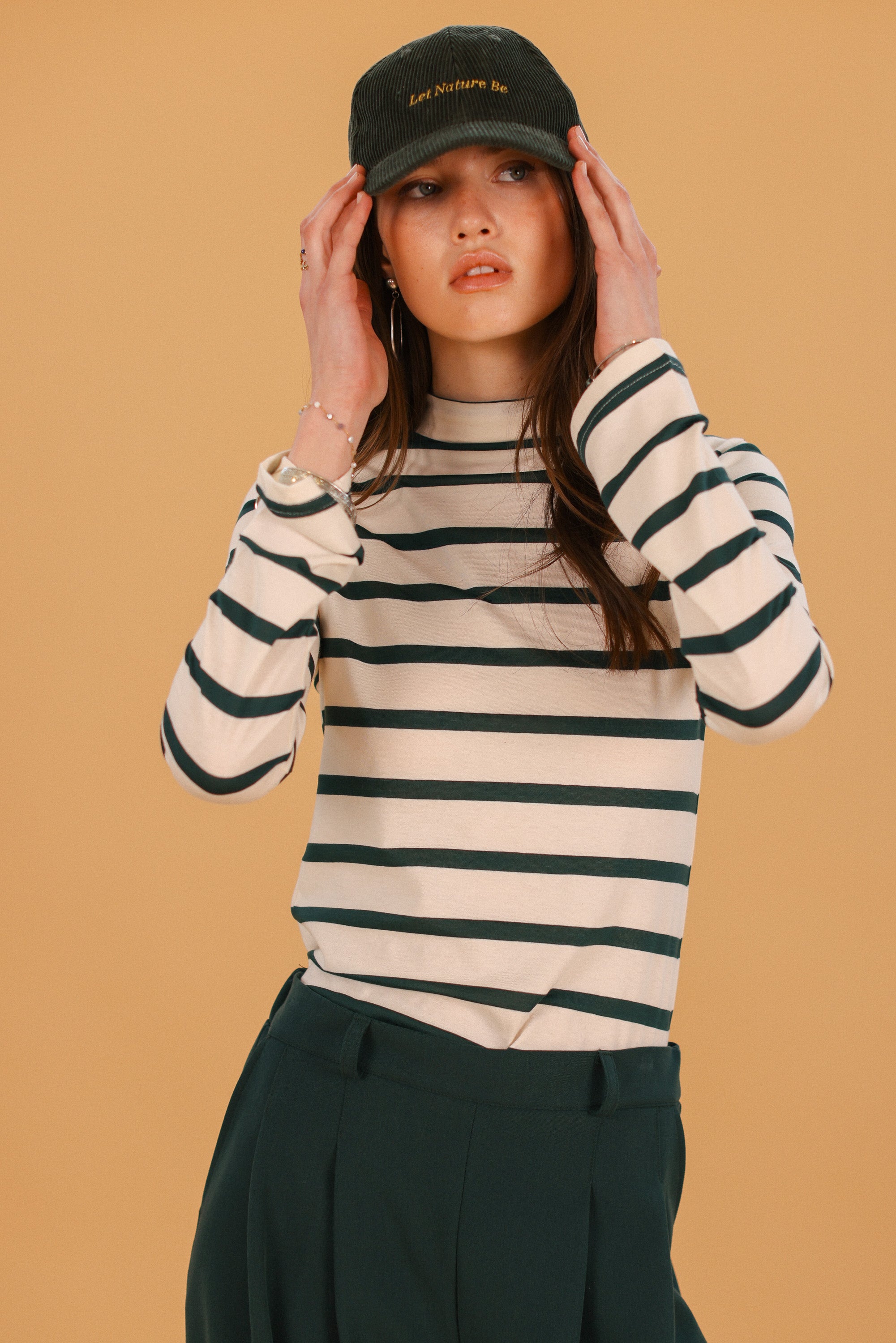 Top Billie Green Stripes