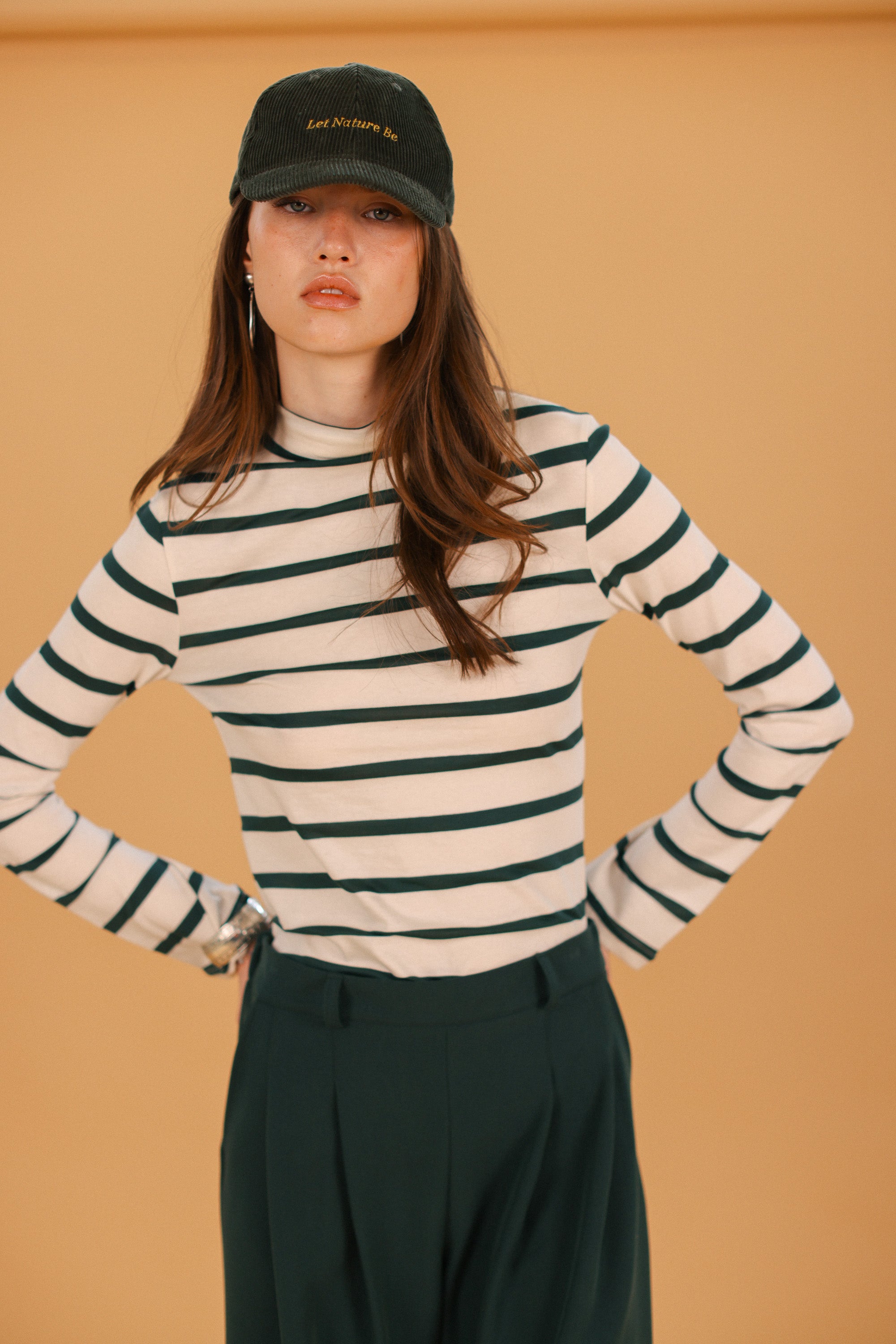 Top Billie Green Stripes