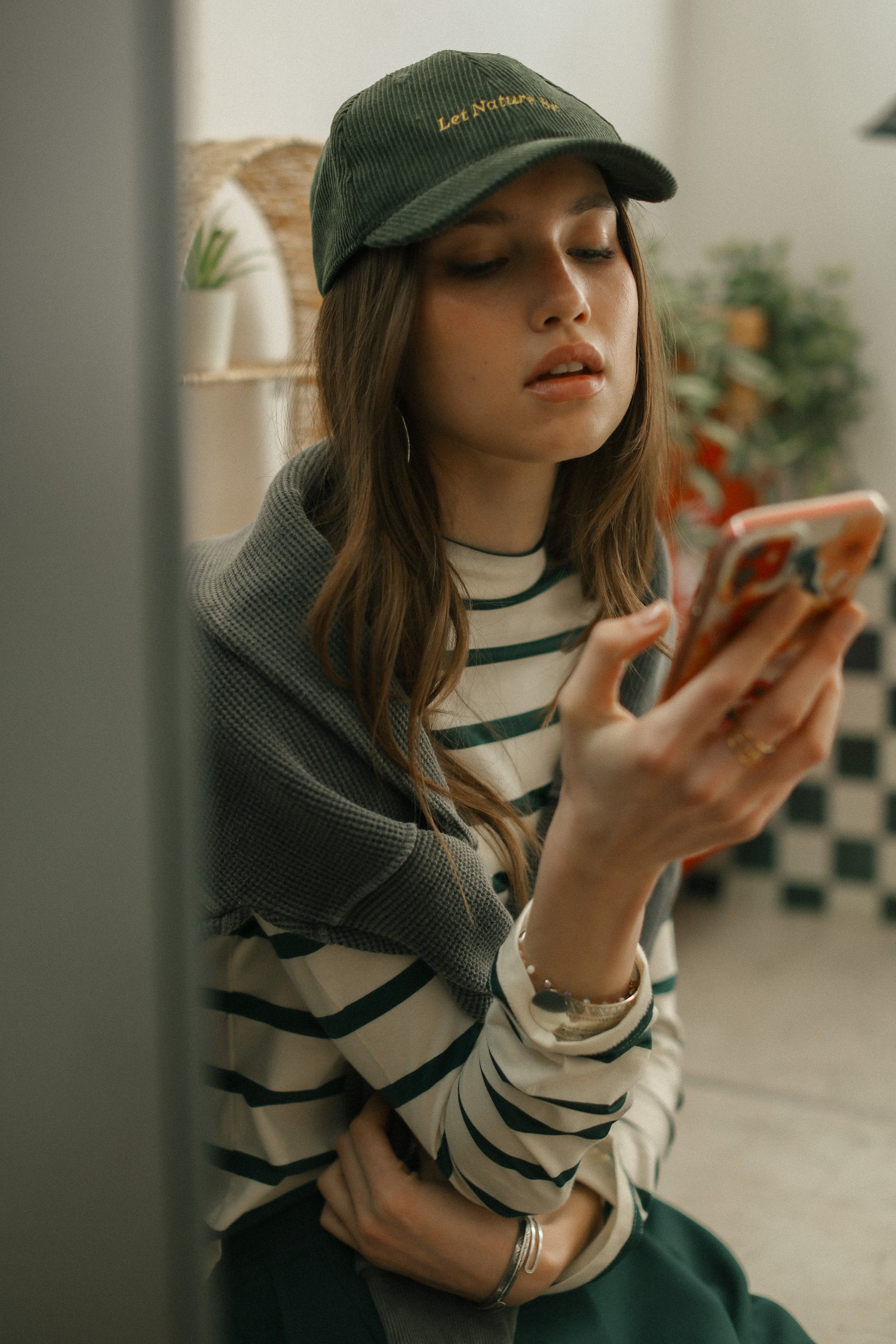 Top Billie Green Stripes