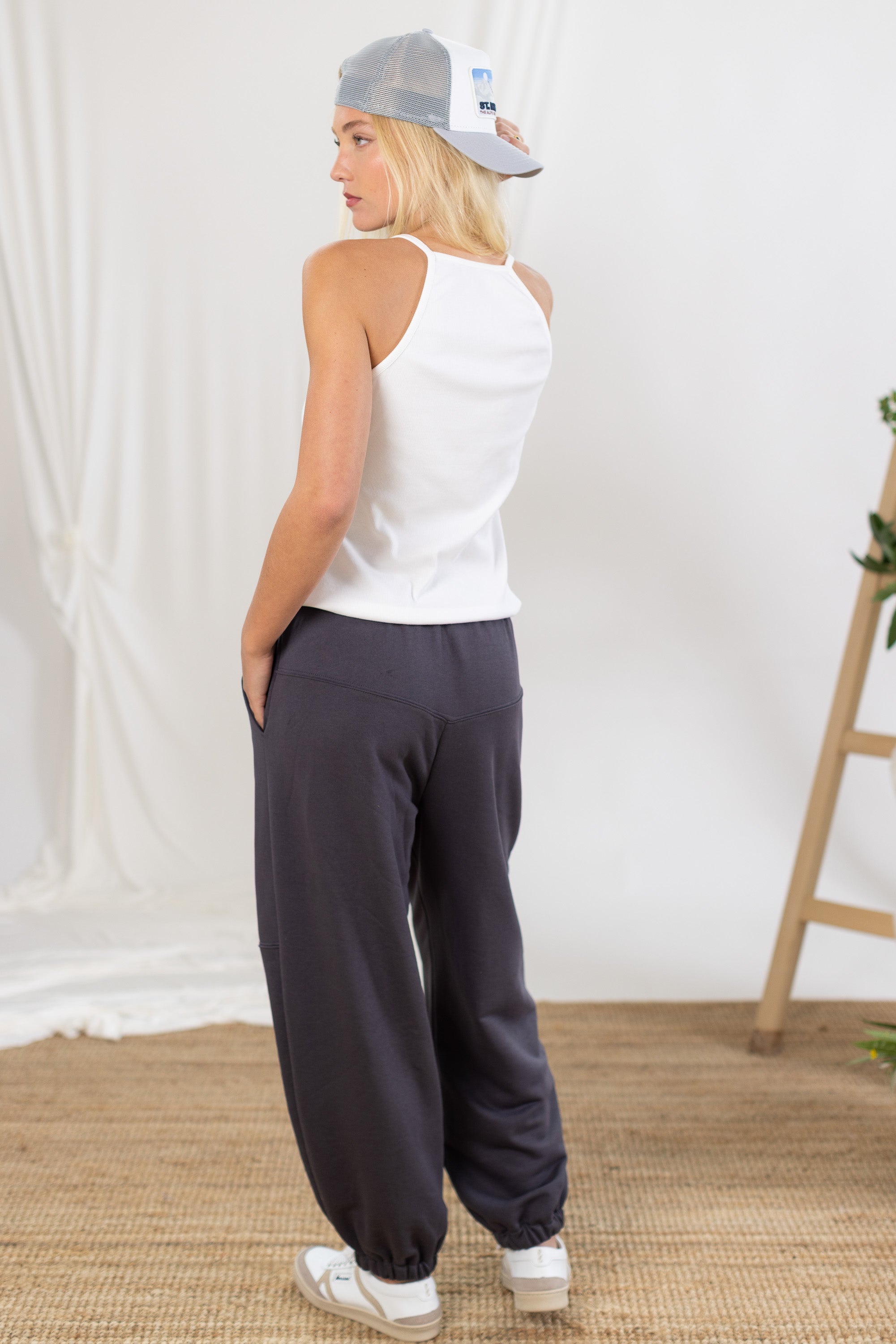 Sweatpants Neha Charcoal Grey