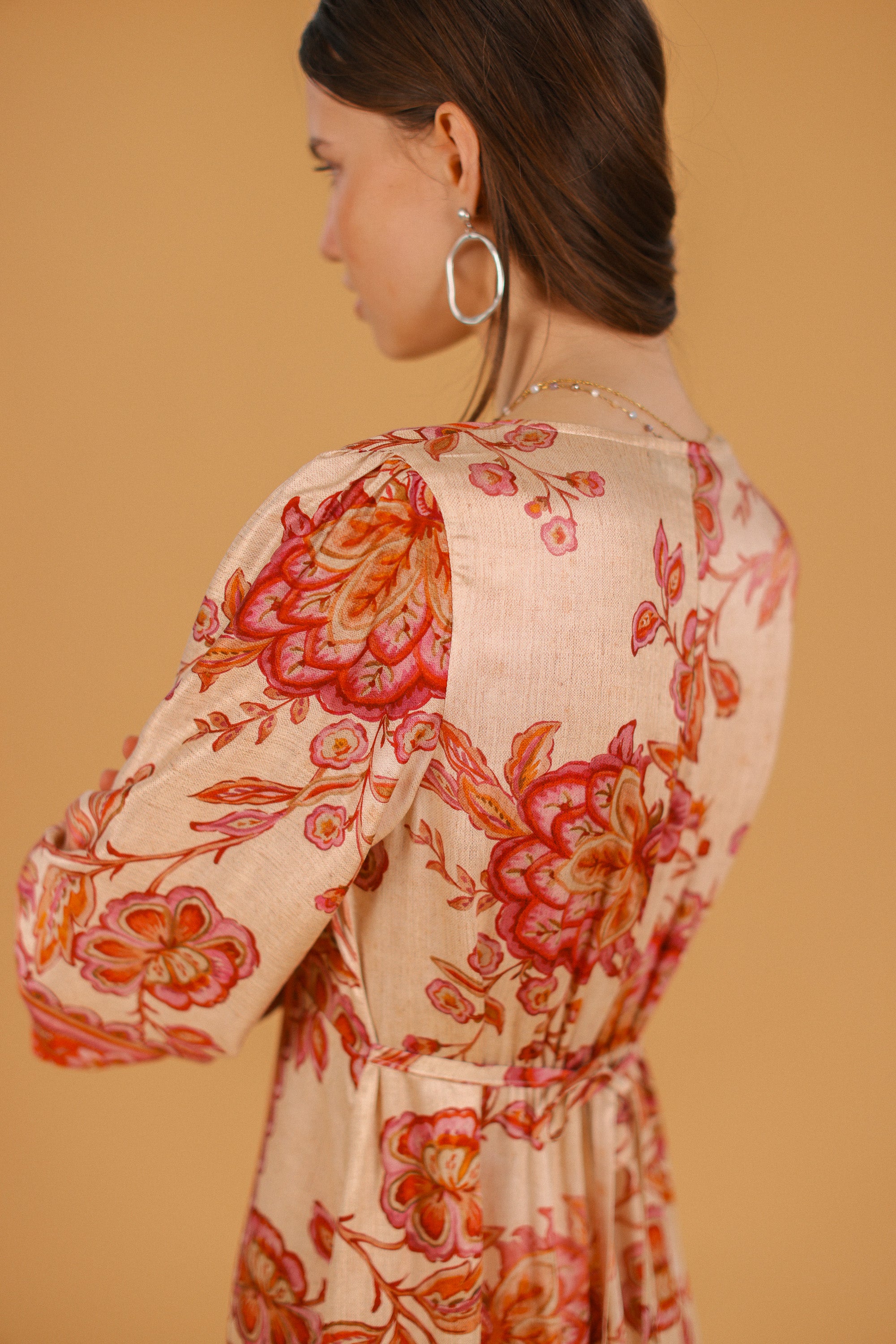 Dress Sora Rouge Flowers