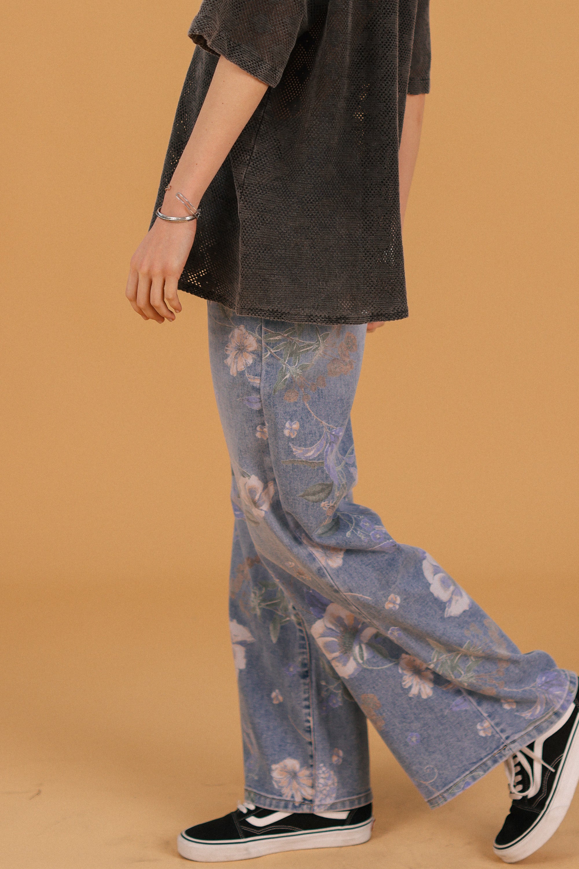 Denim Pants Wildflowers