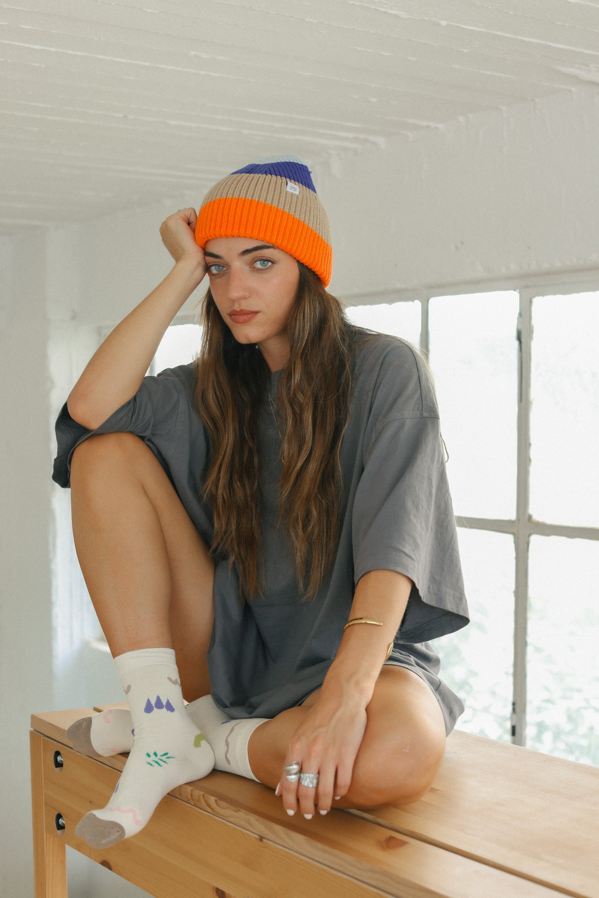 Beanie Rainbow Roll Orange