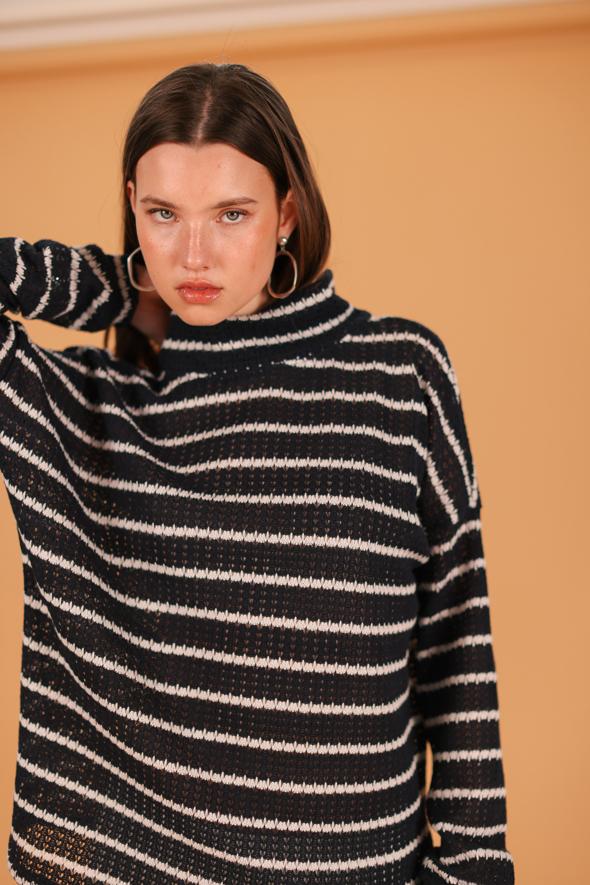 Sweater Zoey Navy Stripes