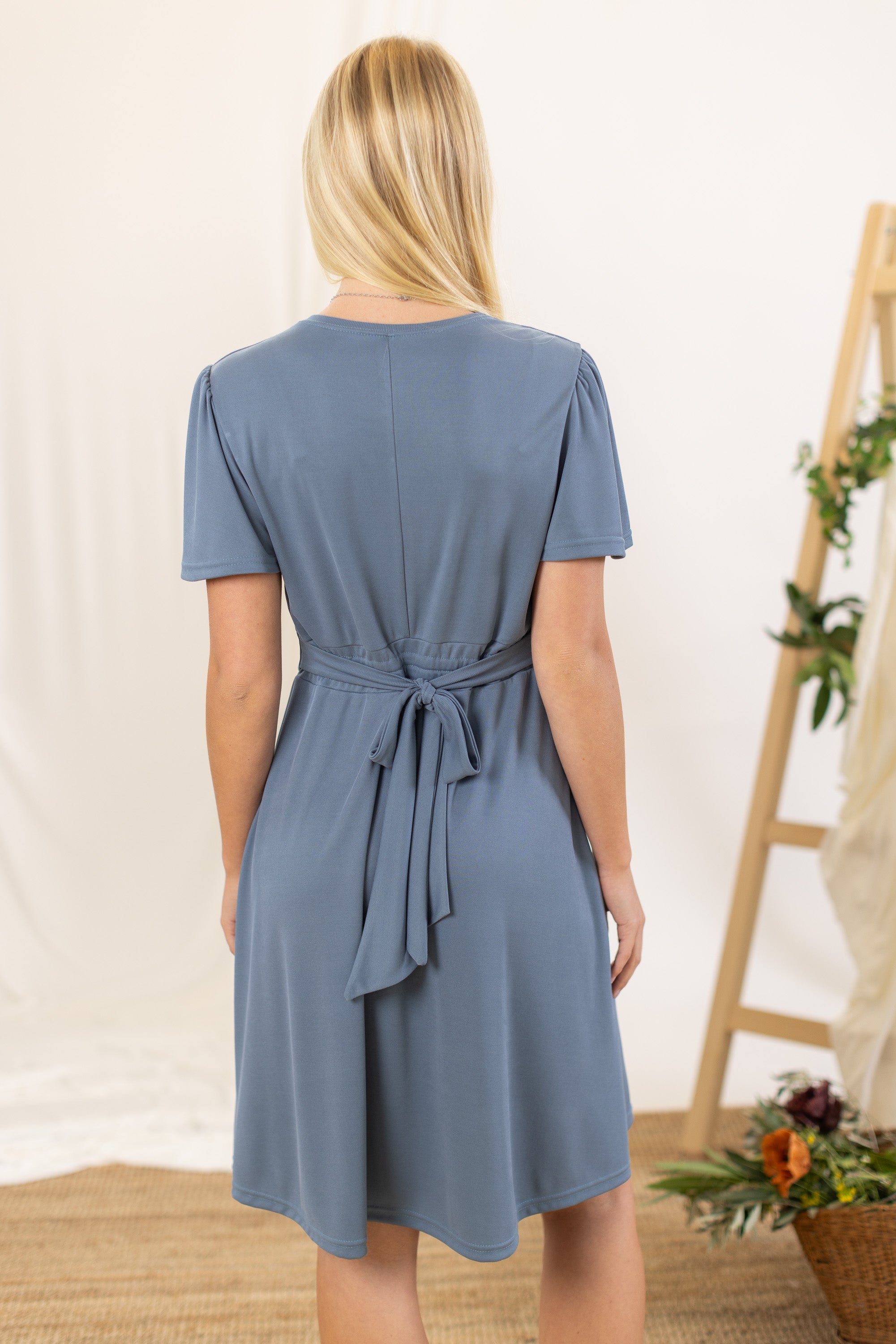 Dress Isalea Dusty Blue