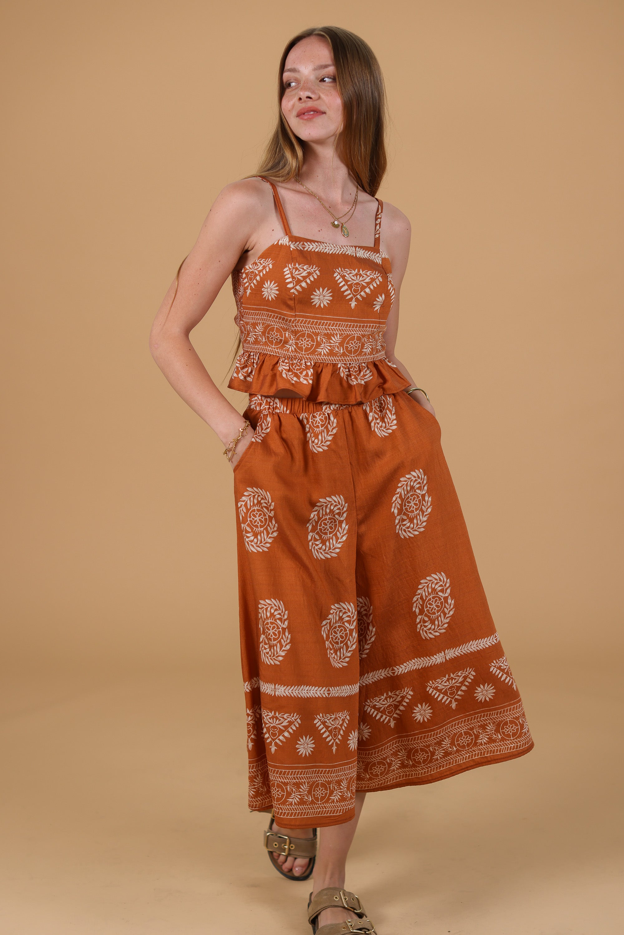 Jupe Culotte Jessie Terrakotta Boho