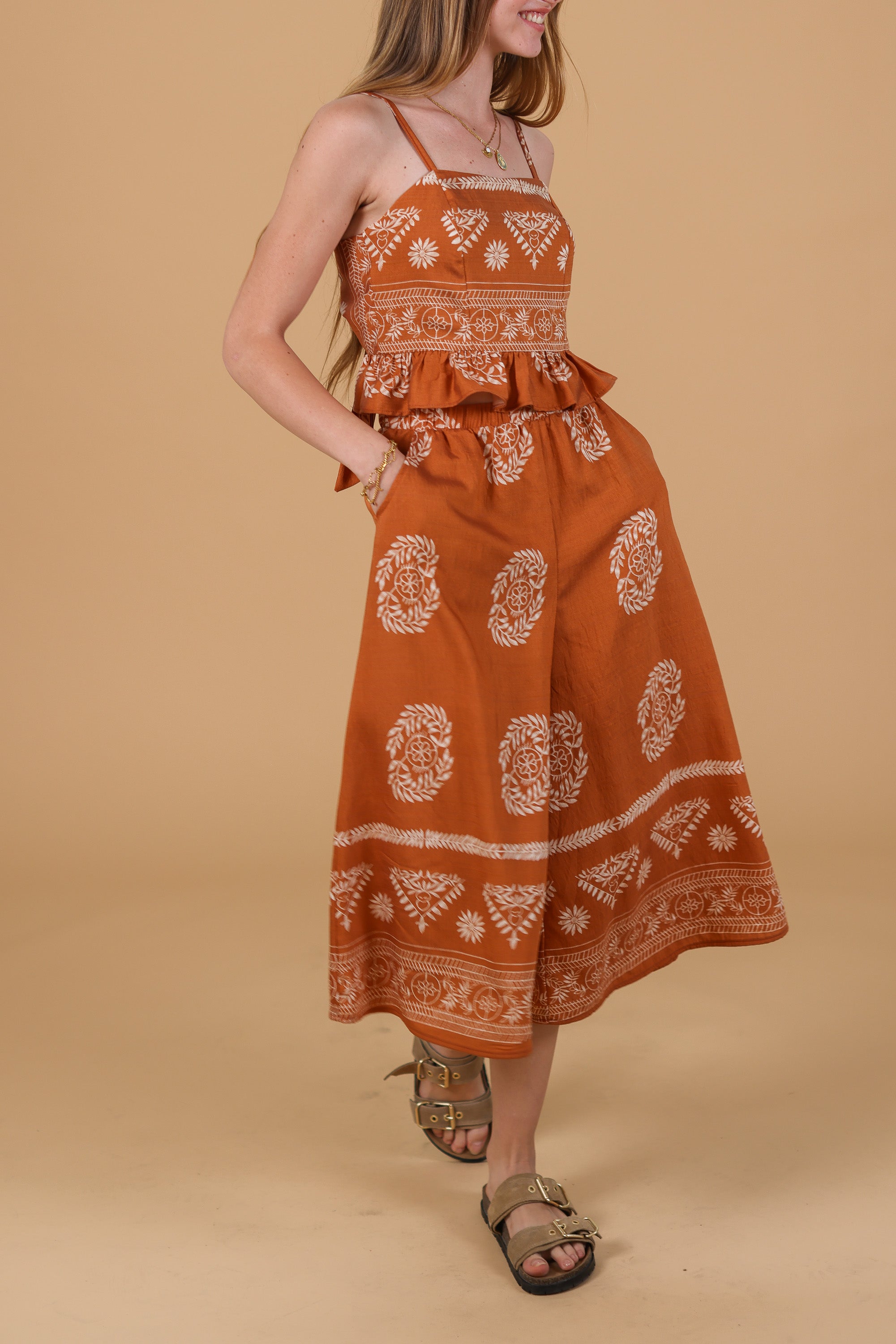 Jupe Culotte Jessie Terrakotta Boho