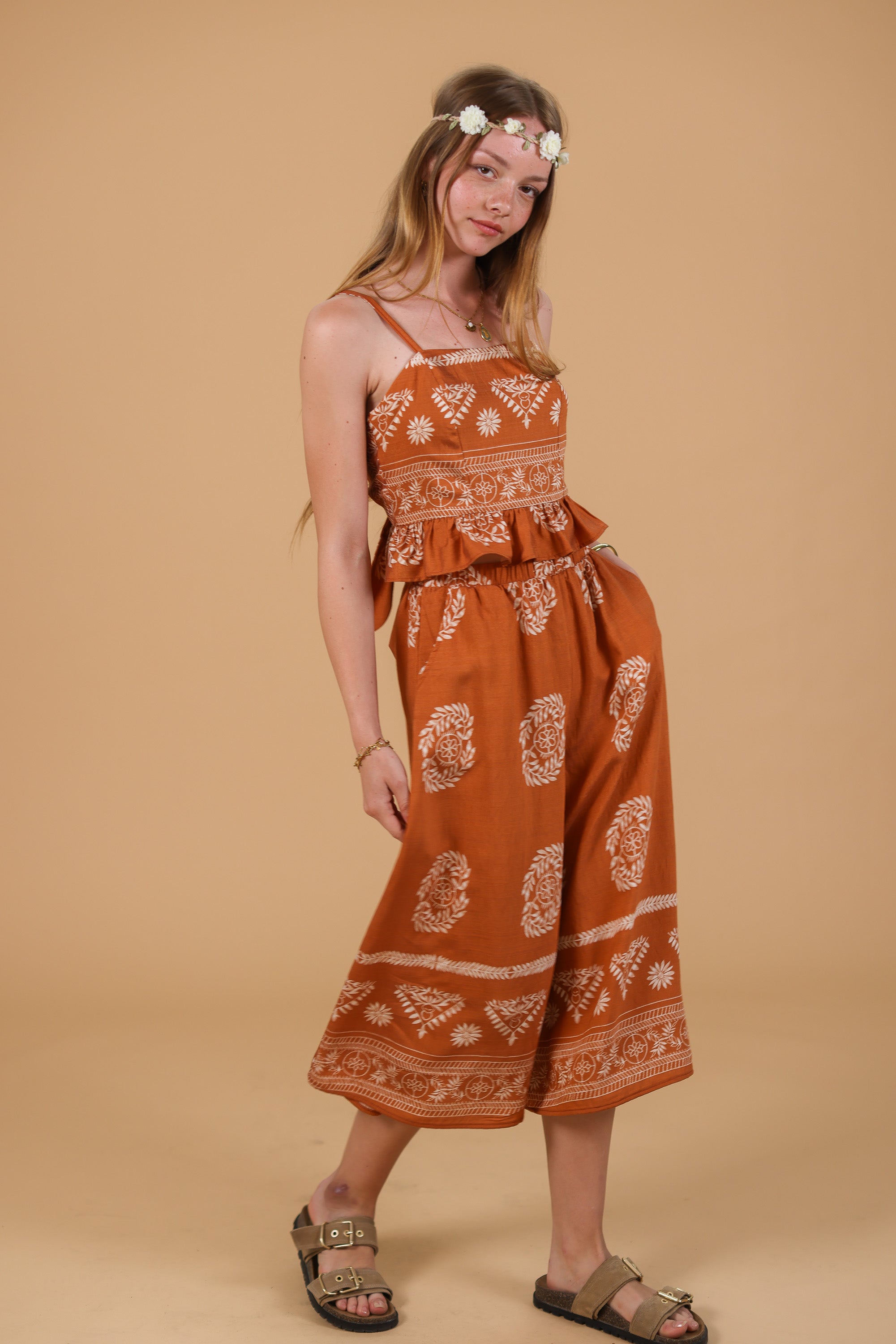 Jupe Culotte Jessie Terrakotta Boho