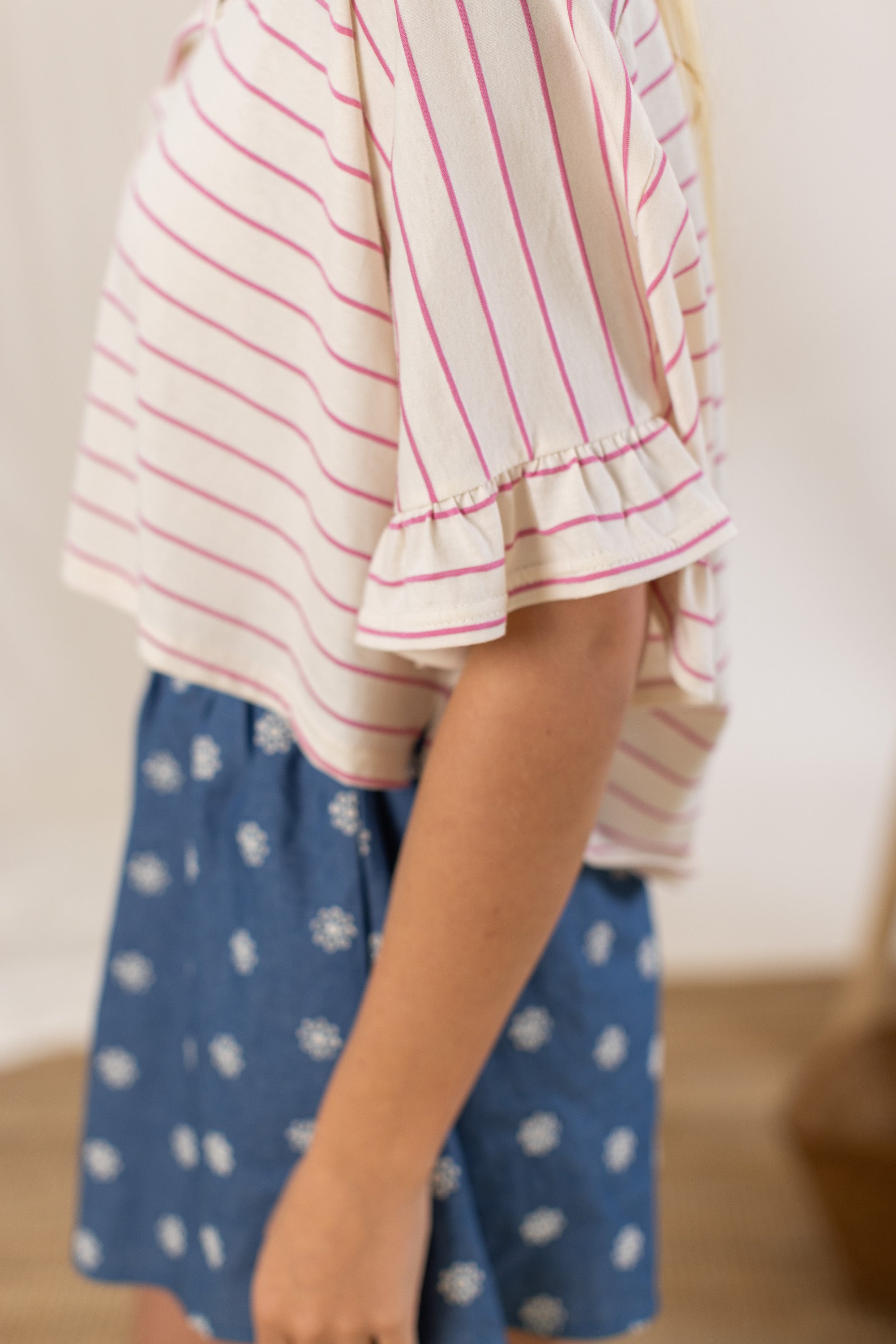 Top Rosienne Magentafarbene Streifen