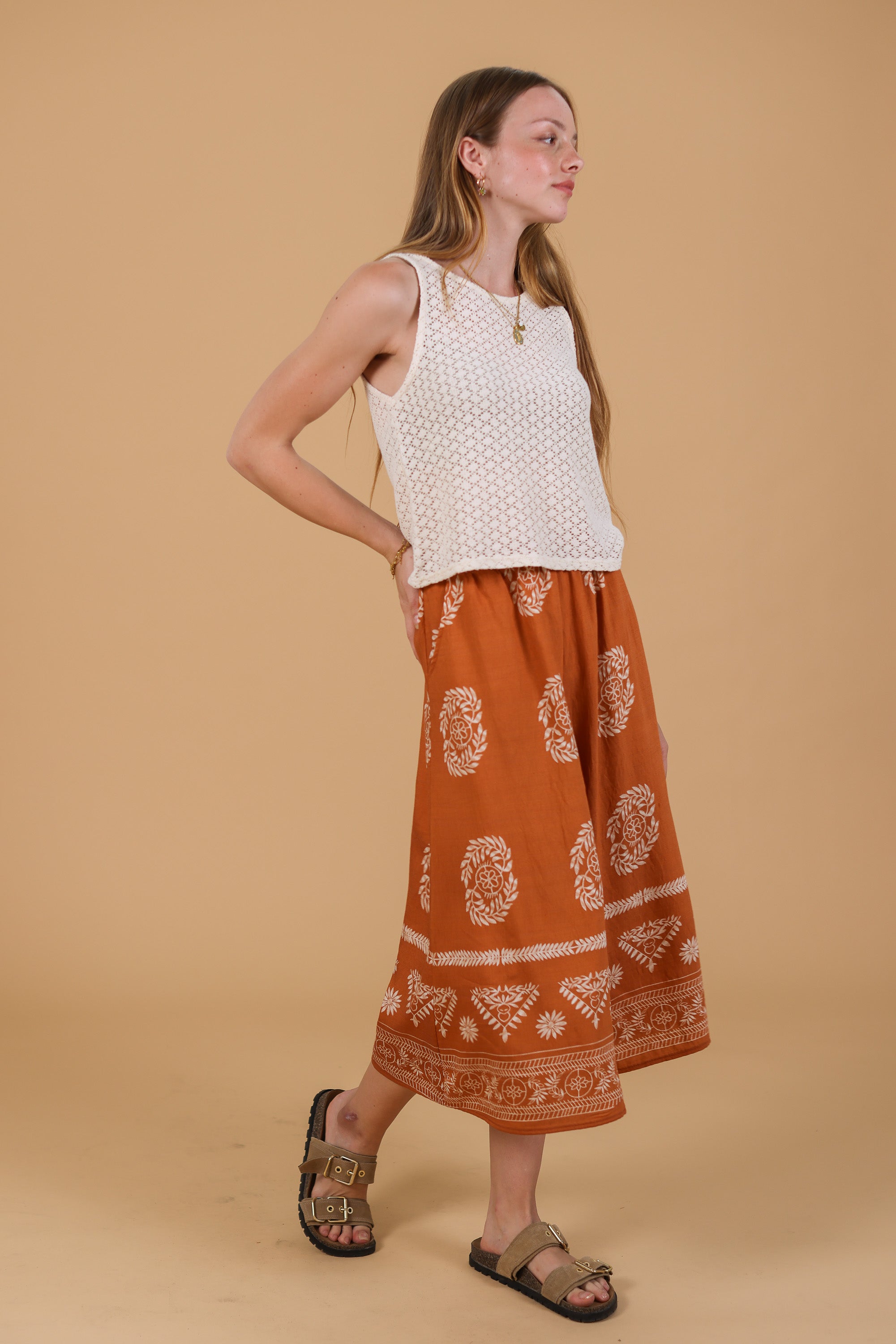 Jupe Culotte Jessie Terrakotta Boho