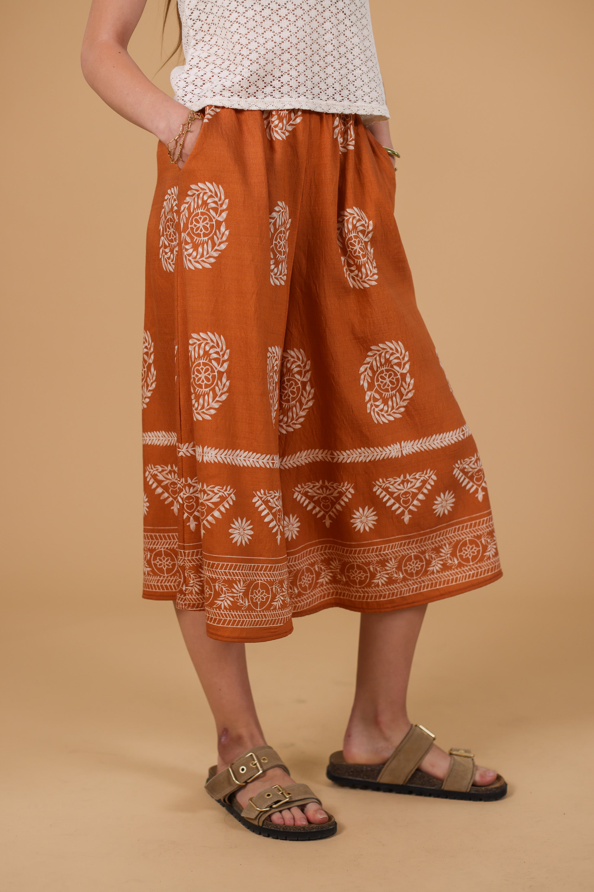 Jupe Culotte Jessie Terrakotta Boho