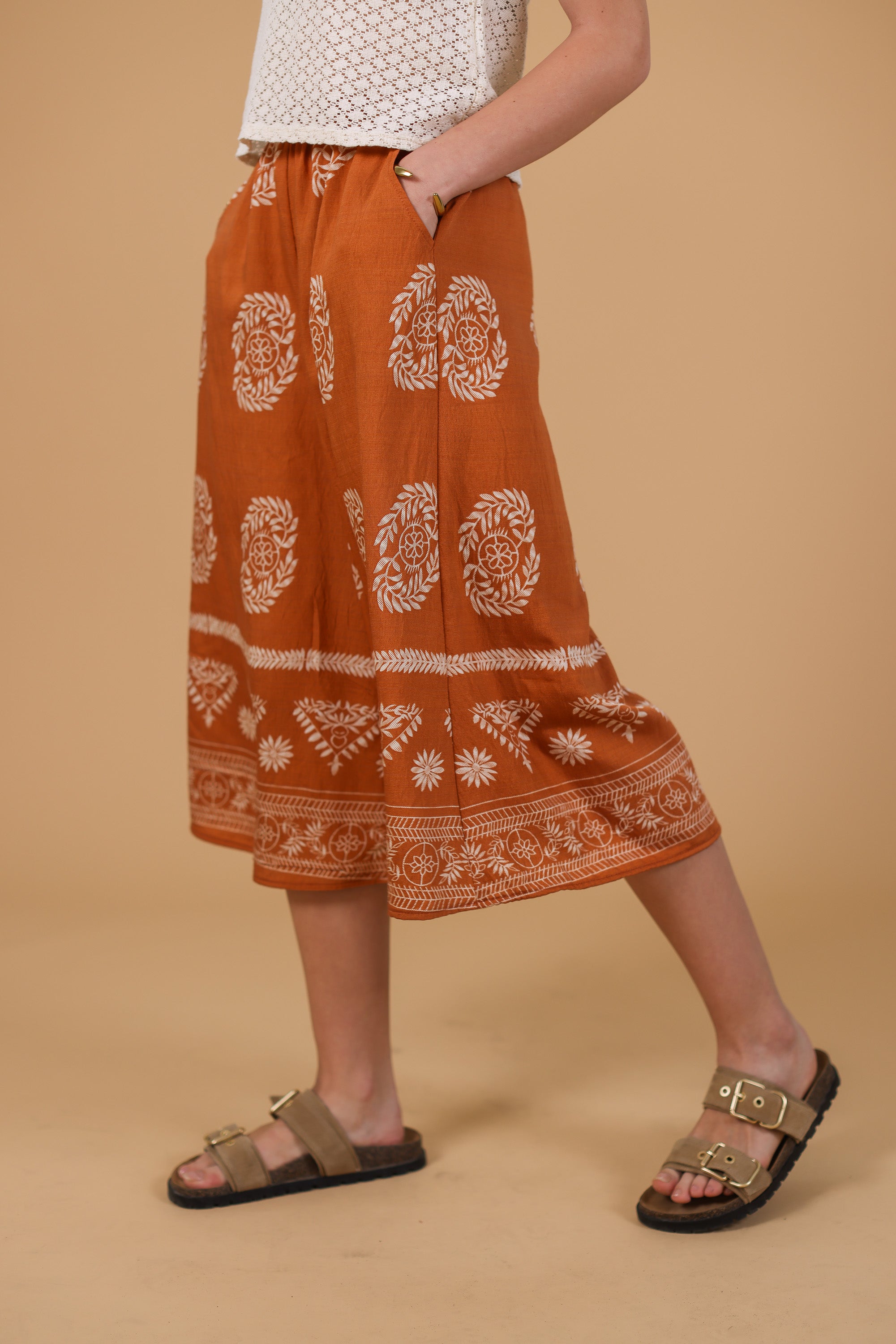 Jupe Culotte Jessie Terrakotta Boho