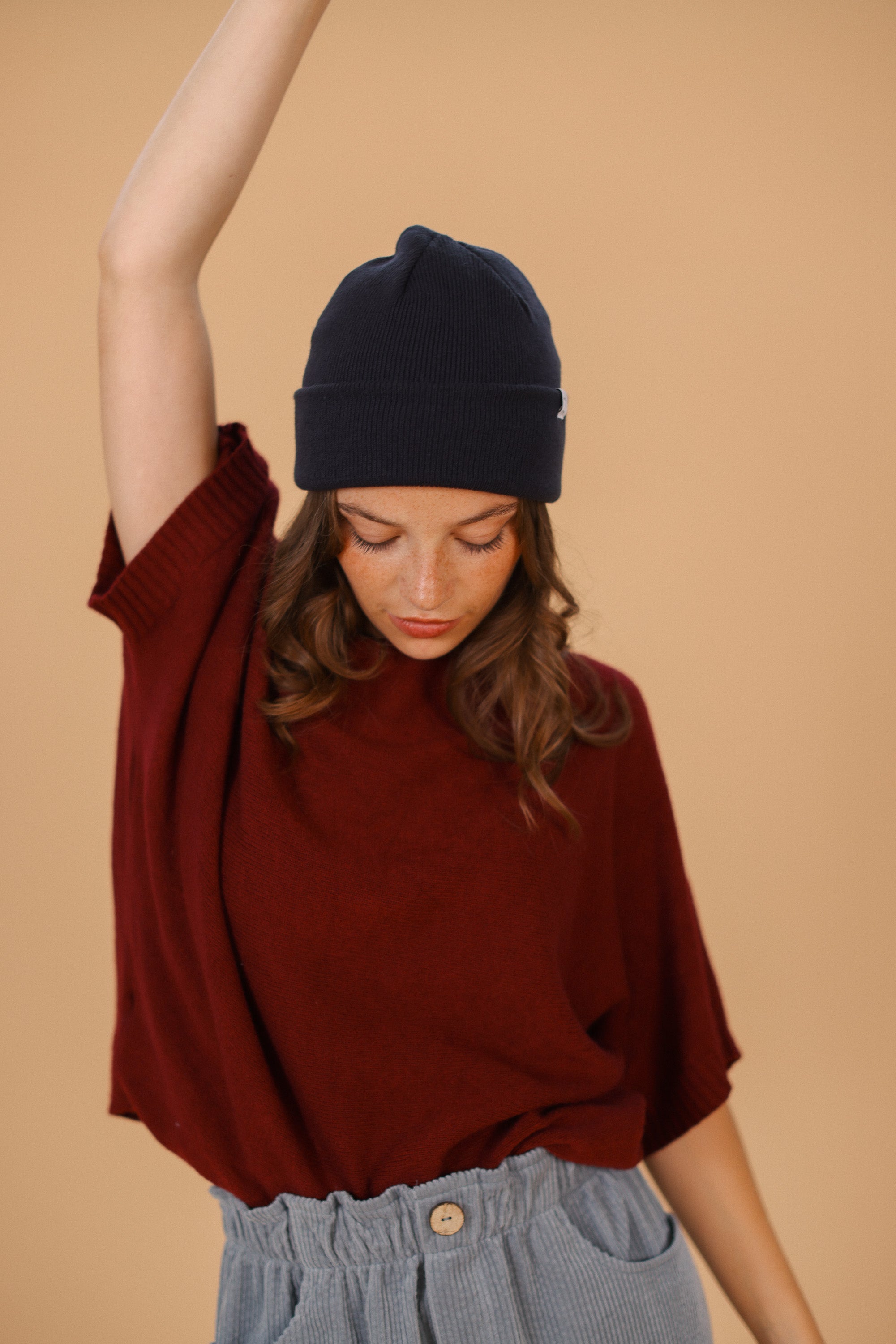 Knit Sweater Josie Burgundy