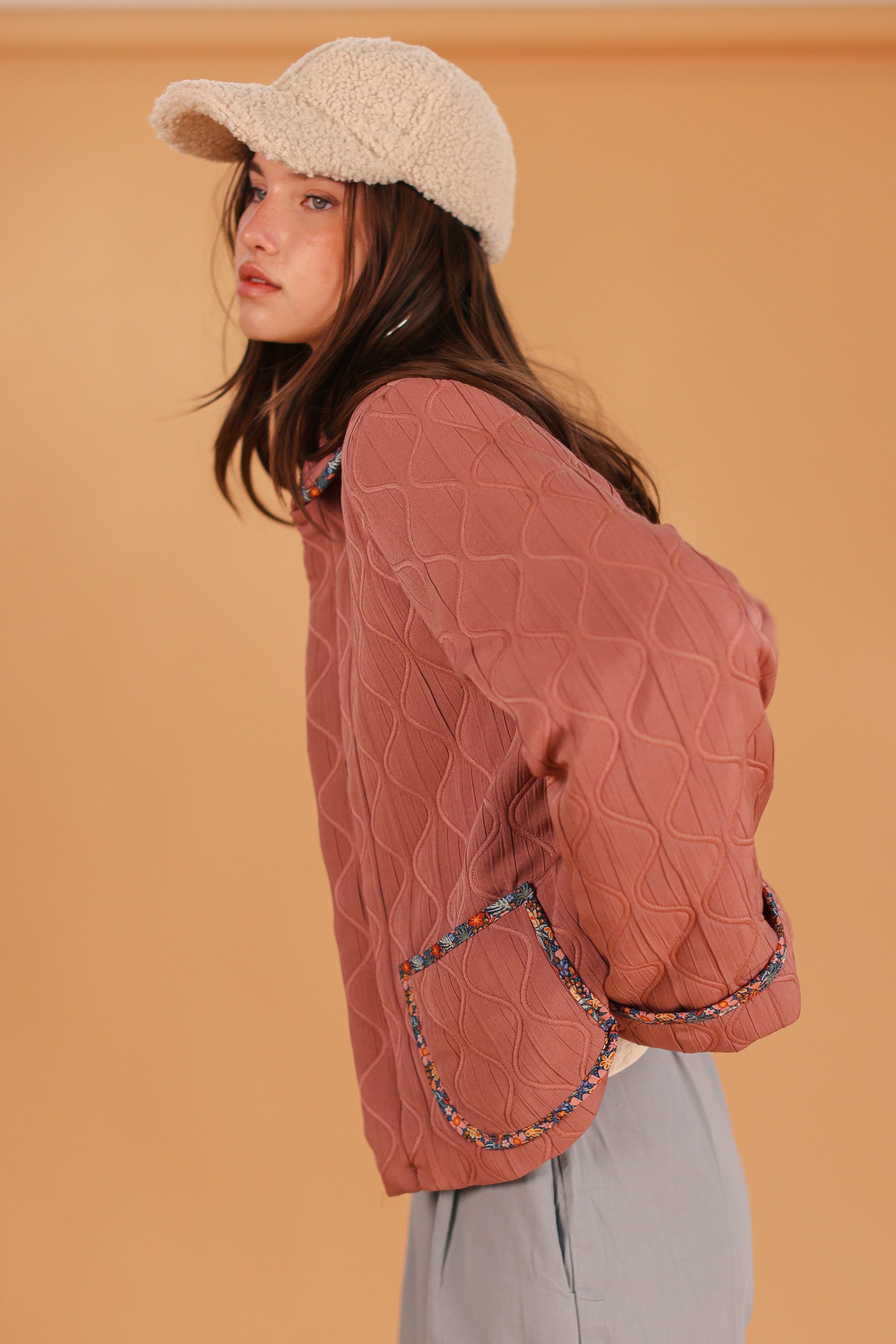 Jacket Bubbly Dusty Pink