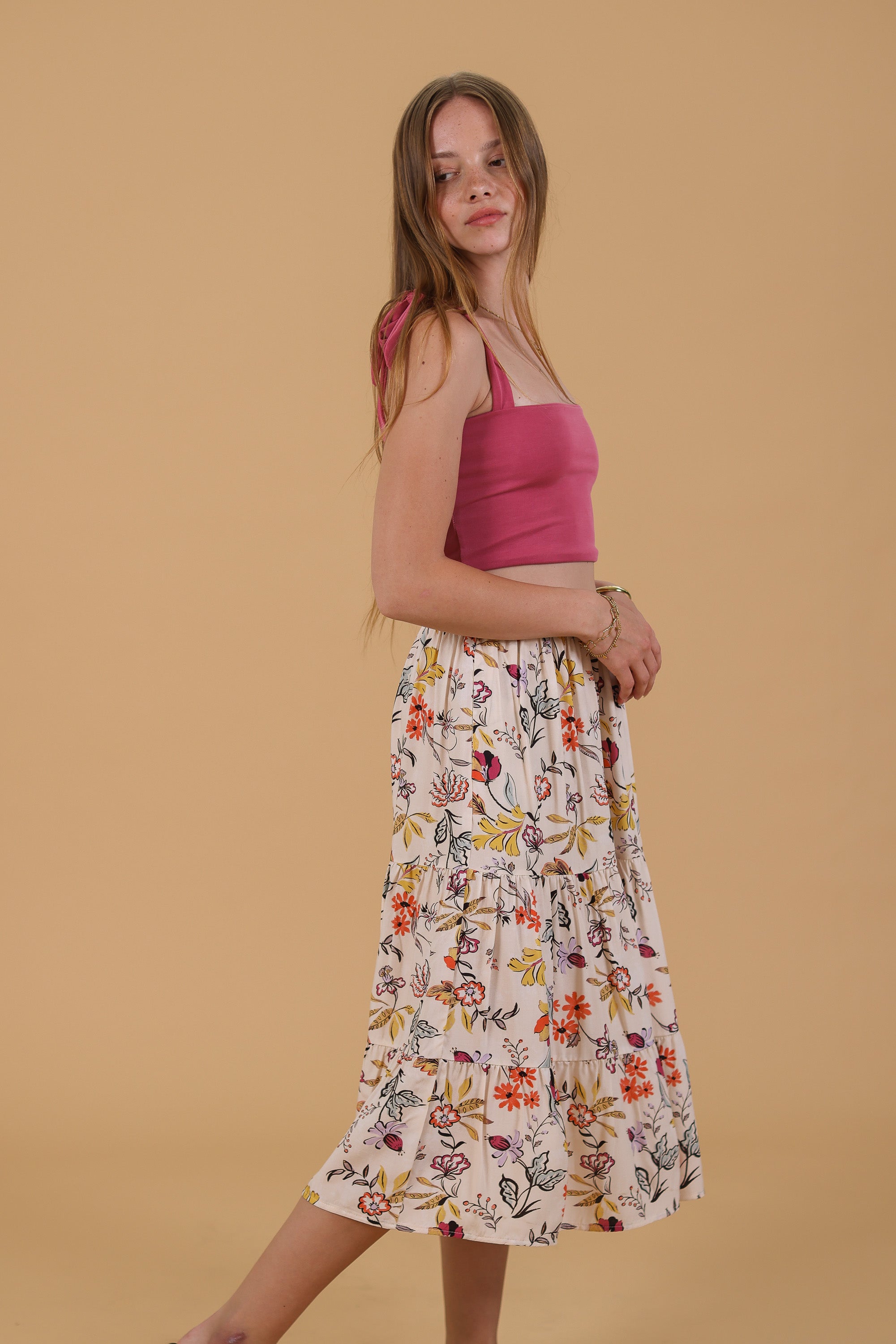 Rock Martha Pastell Geblümt