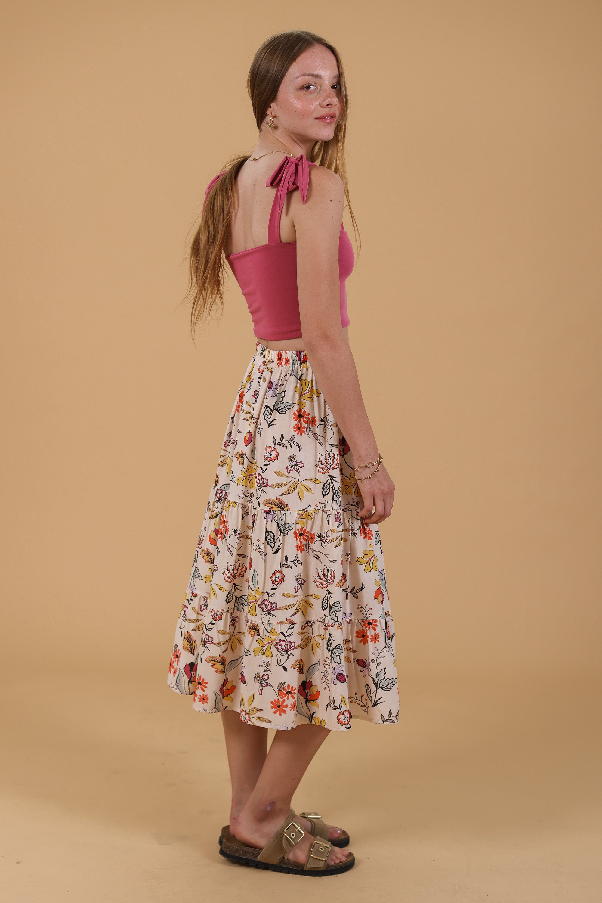 Rock Martha Pastell Geblümt