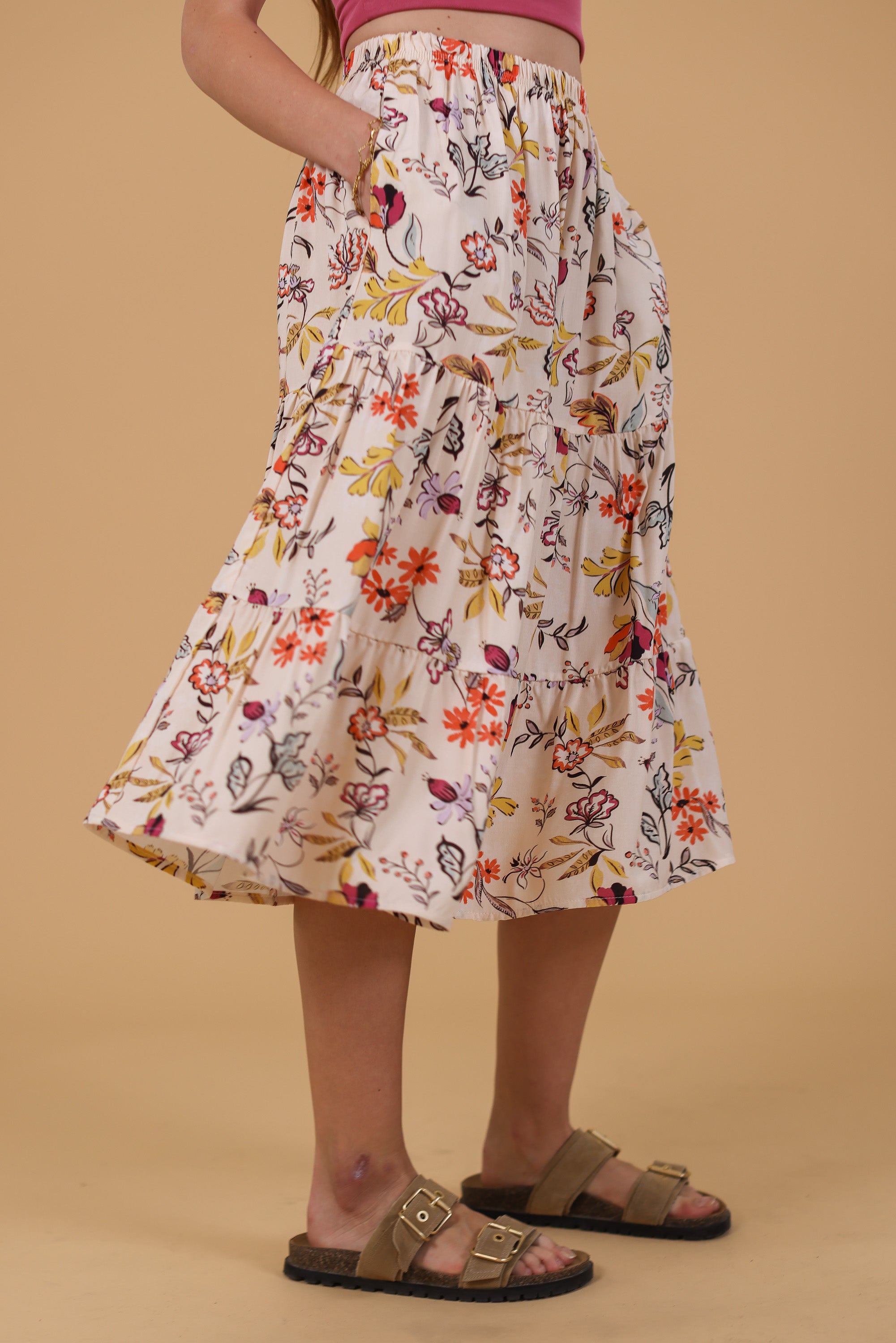 Rock Martha Pastell Geblümt