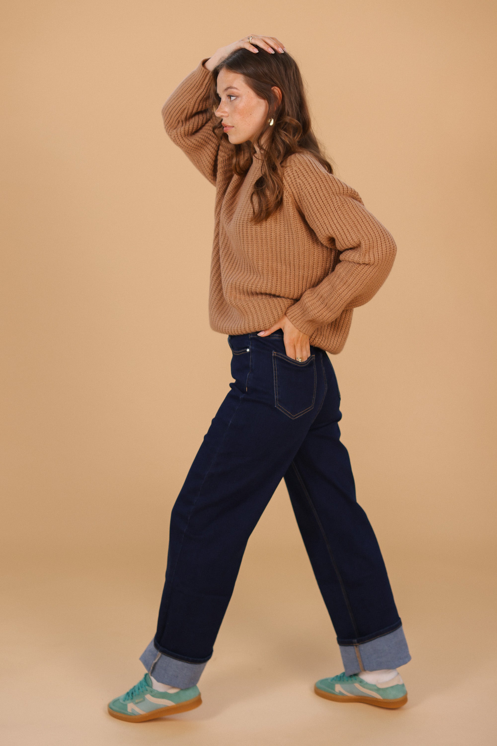 Knit Sweater Rolly Brown