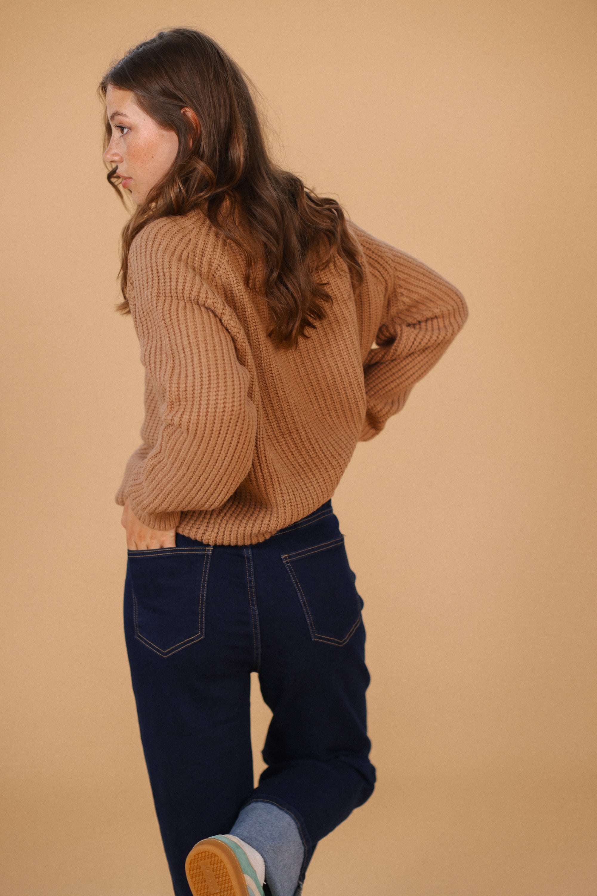 Knit Sweater Rolly Brown