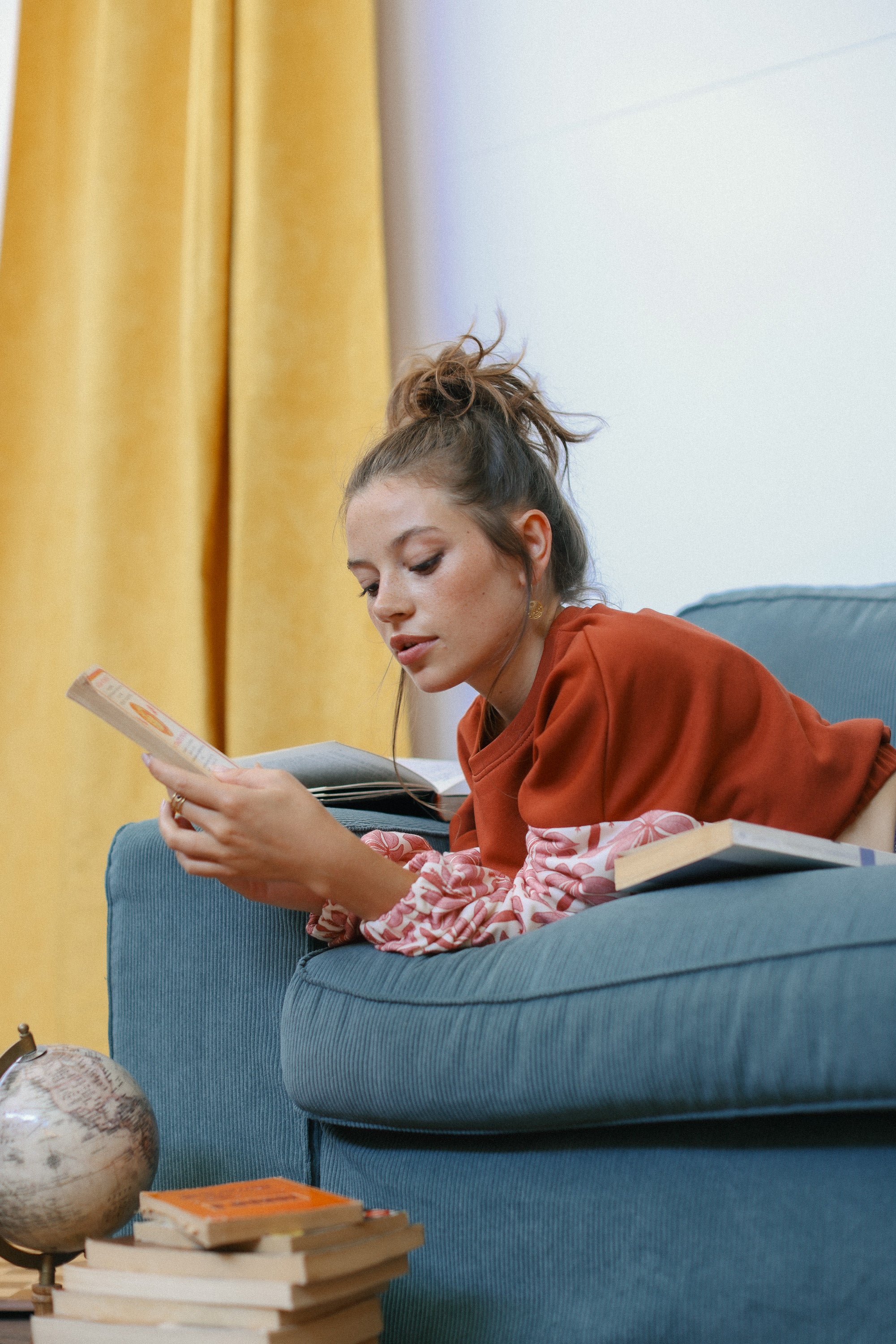 Sweater Maelis Terracotta Rose Palms
