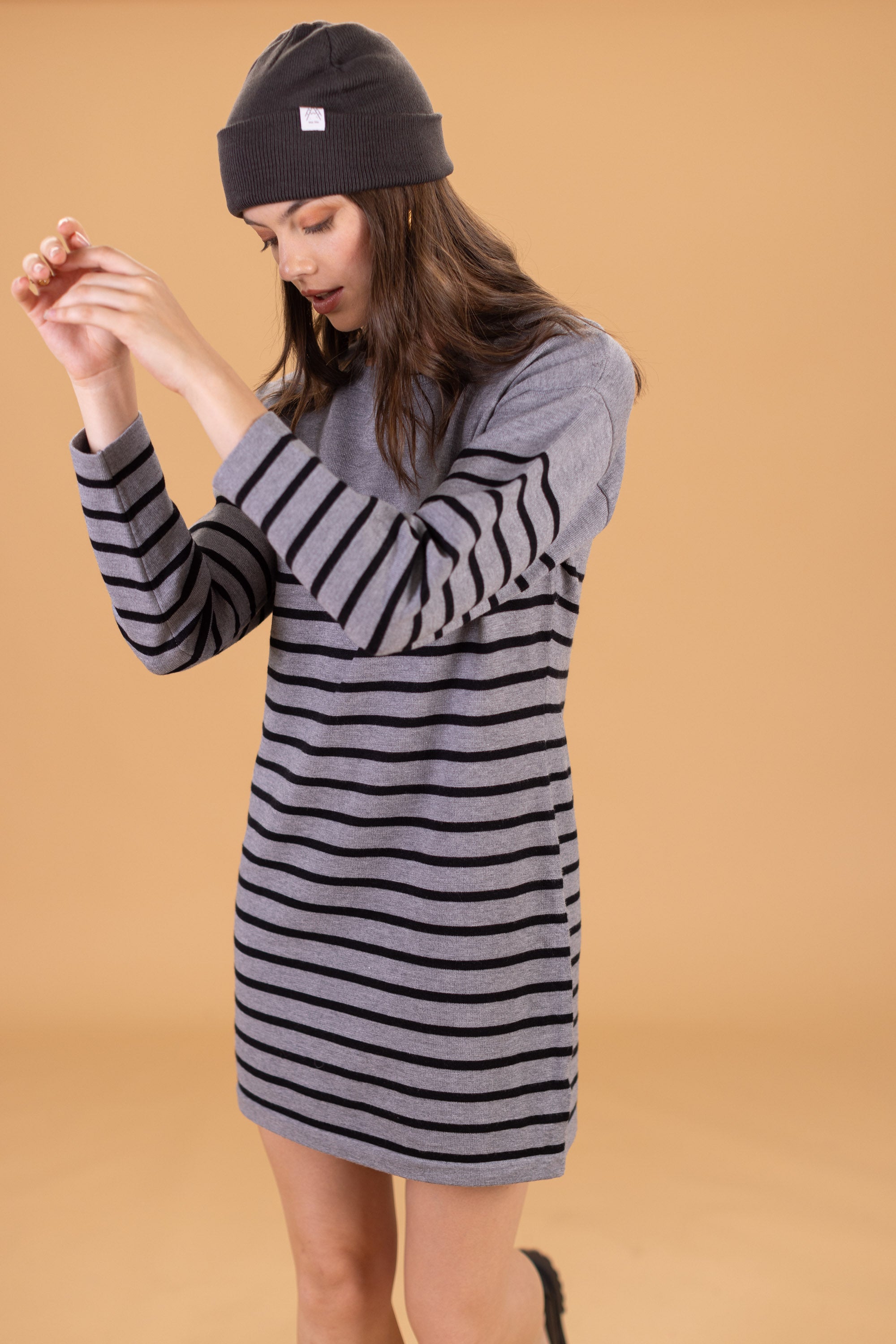 Dress Claude Stripes Grey