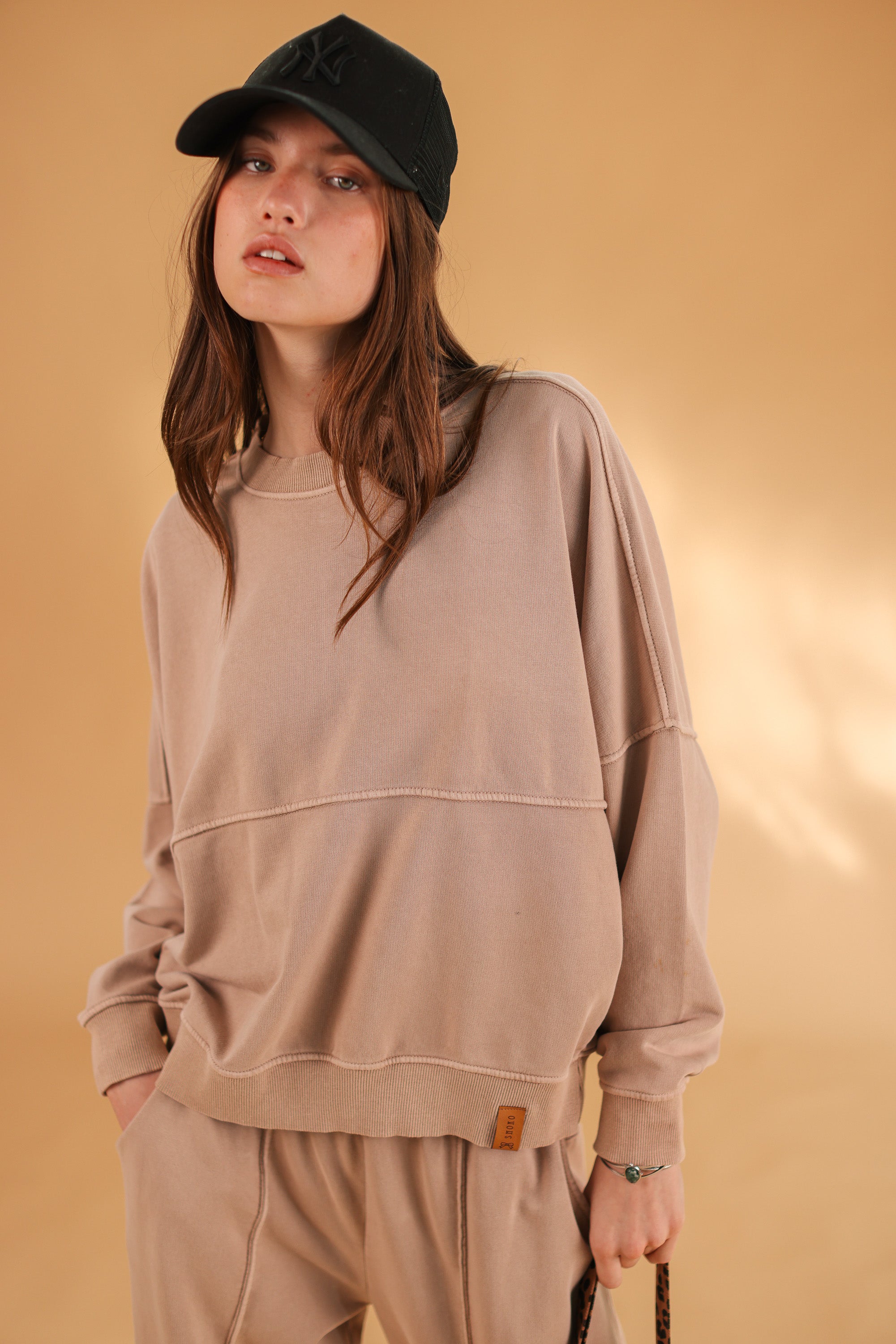 Sweater Aldina Stonewashed Beige