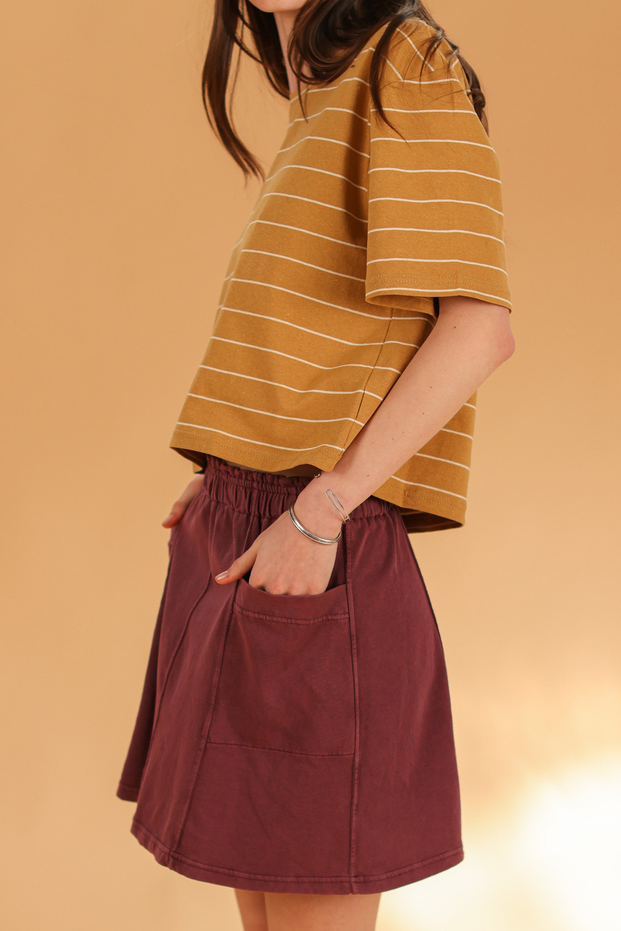 Skirt Cher Stonewashed Plum