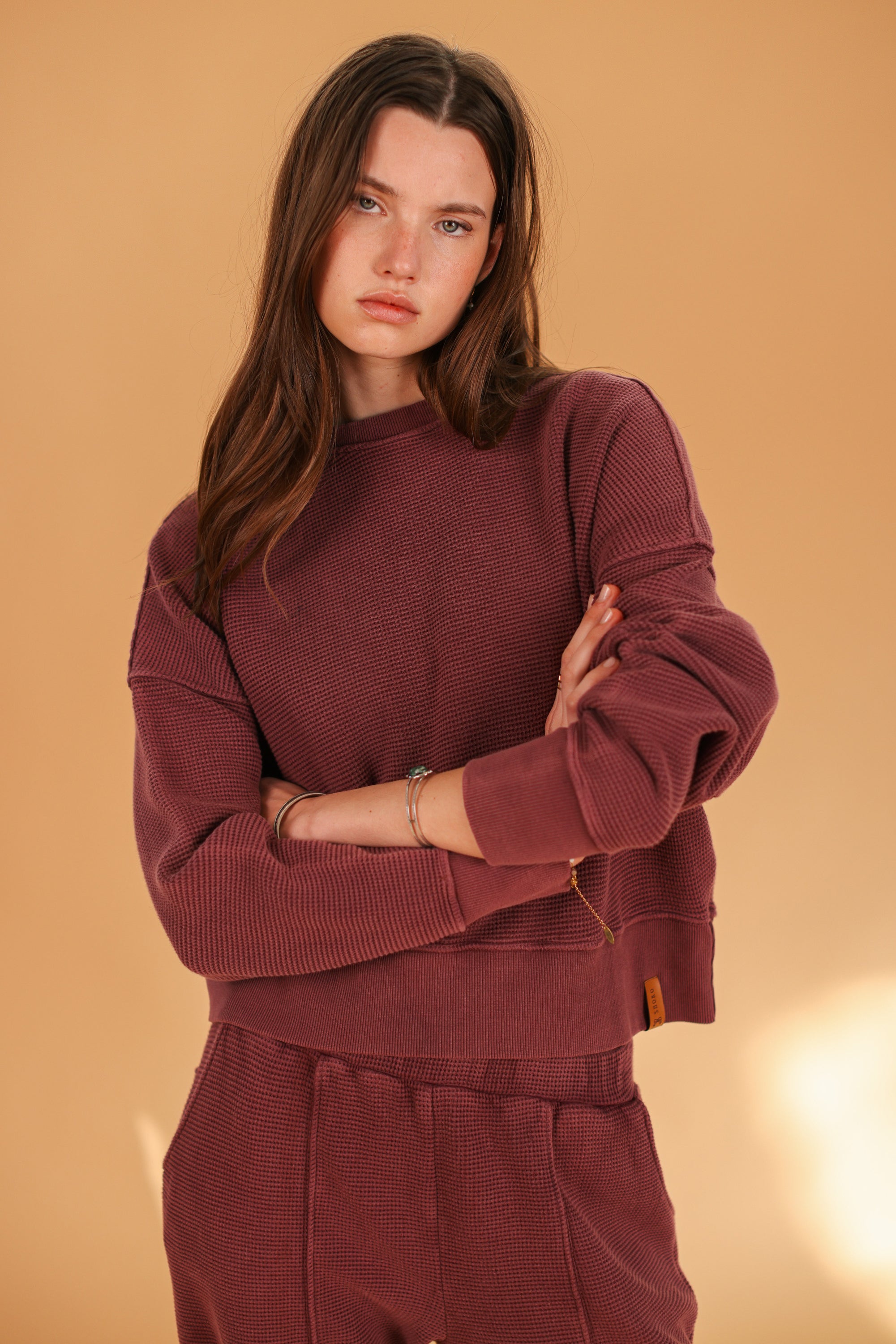 Sweater Aldina Stonewashed Plum