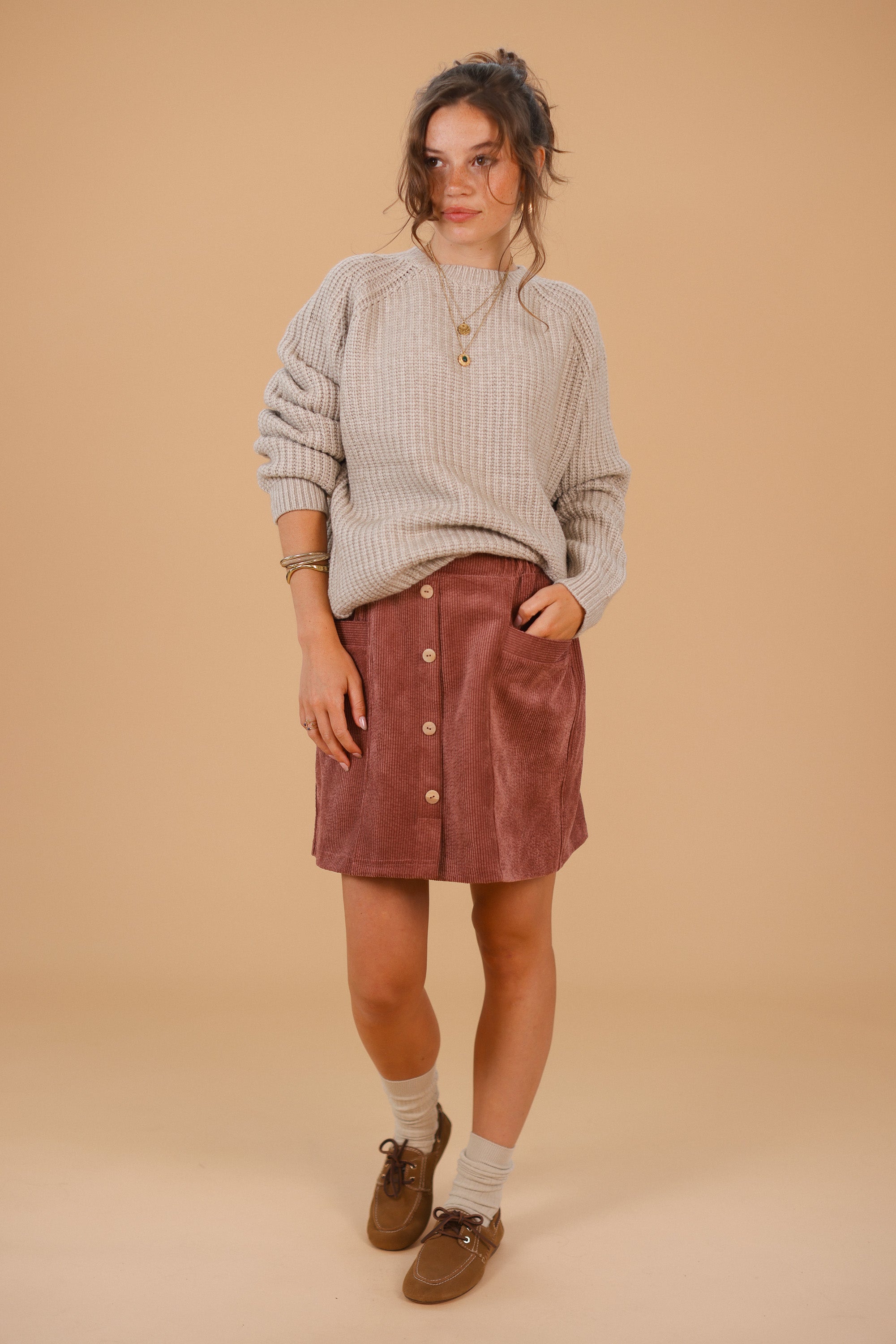 Strickpullover Rolly Mokka