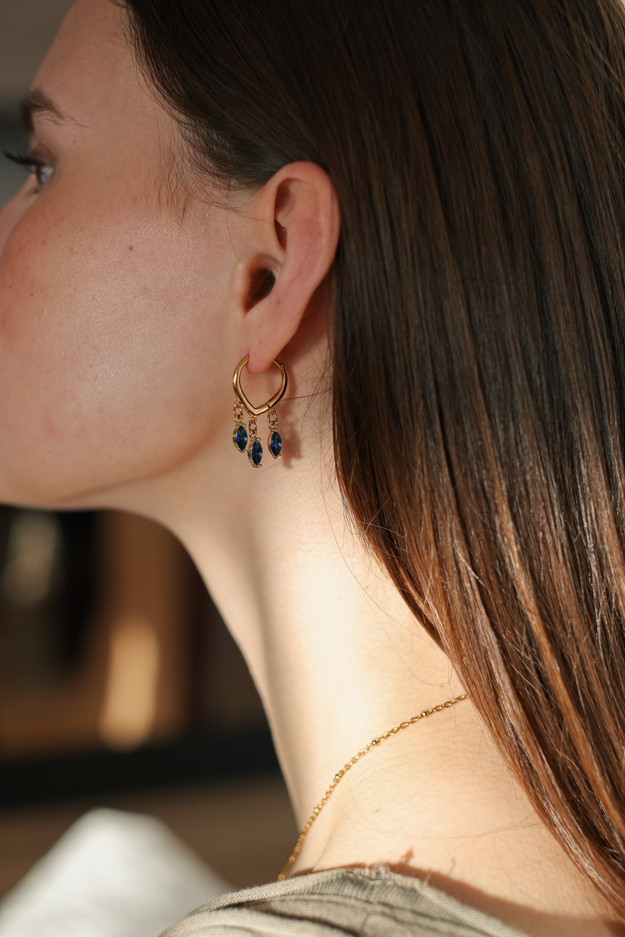 Earrings Midnight Drops