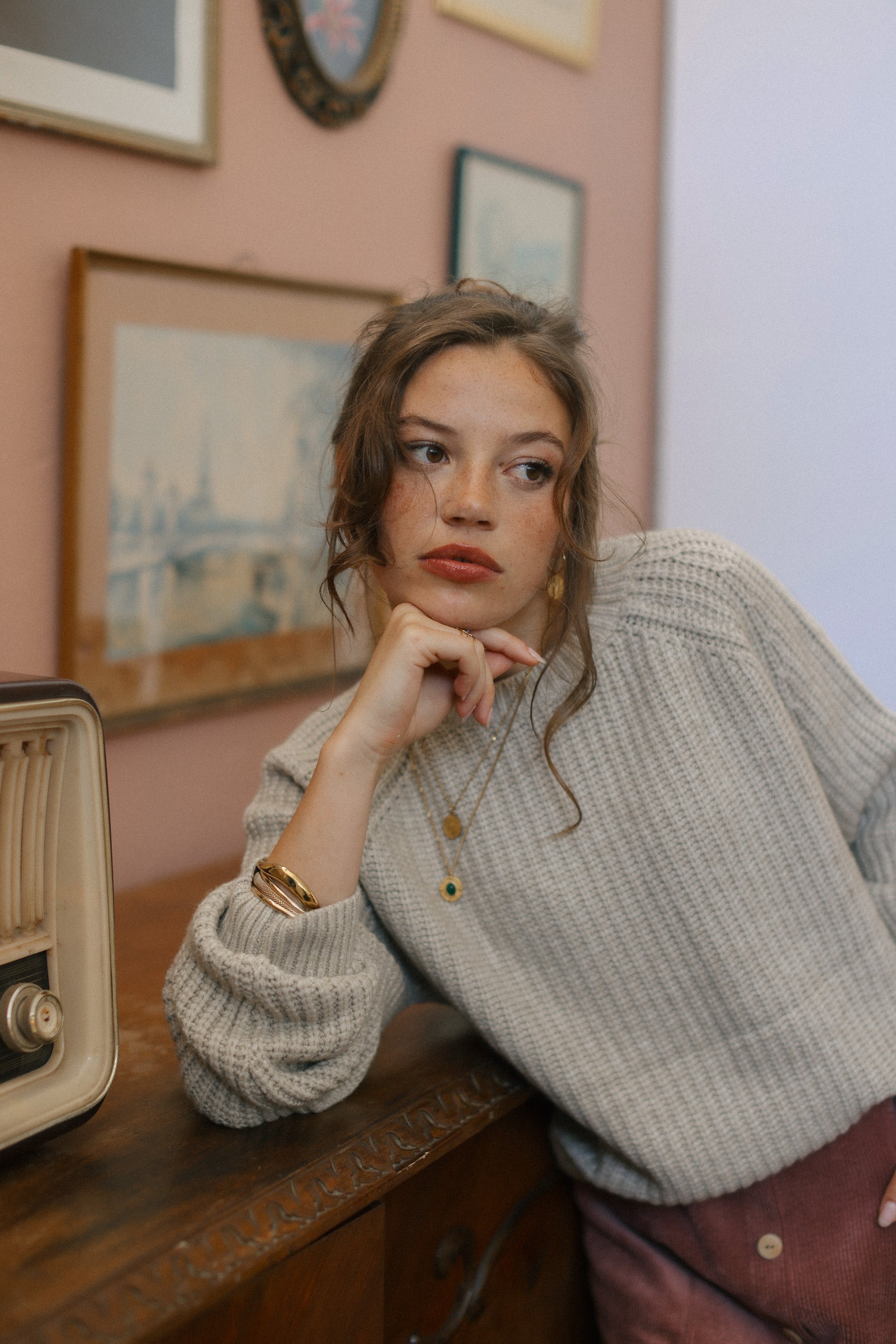 Strickpullover Rolly Mokka