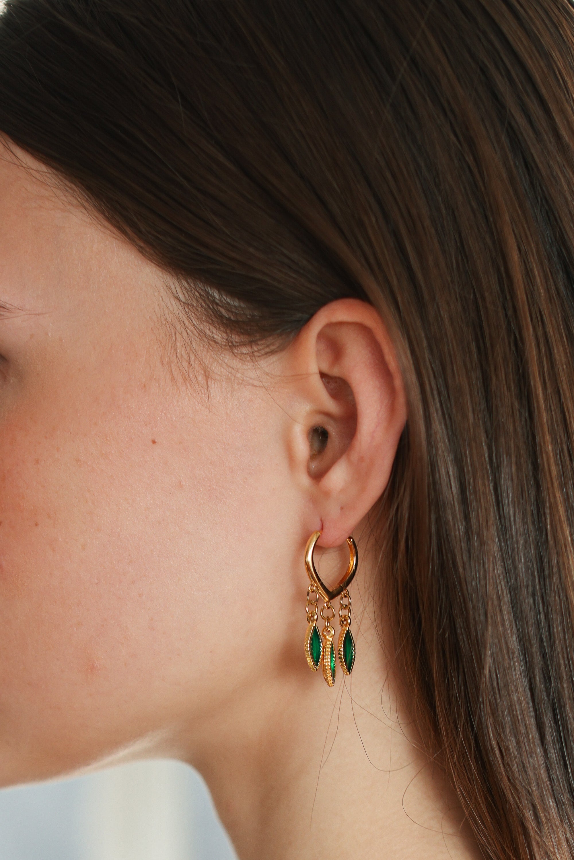 Earrings Emerald Muse