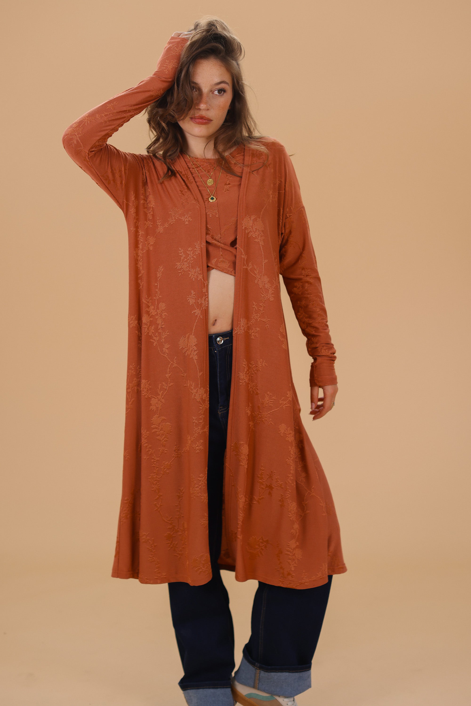 Cardigan Aveline Ginger Flowers