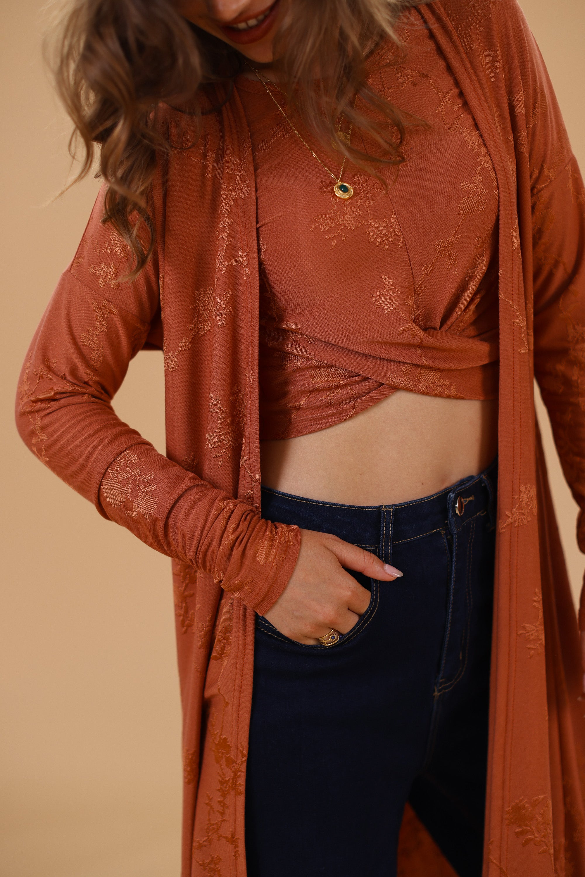 Cardigan Aveline Ginger Flowers