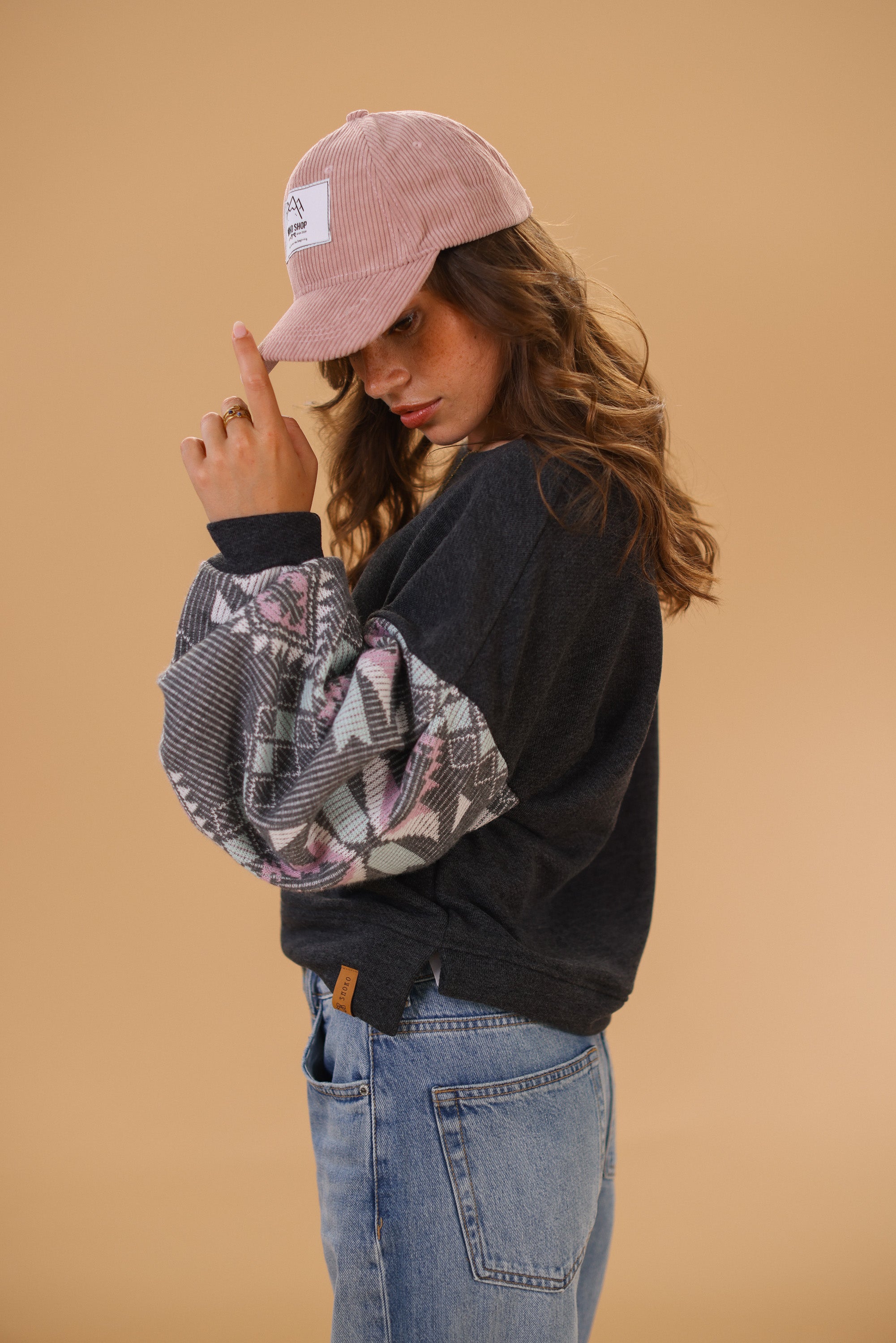 Sweater Caelia Grey Nomad Knitted