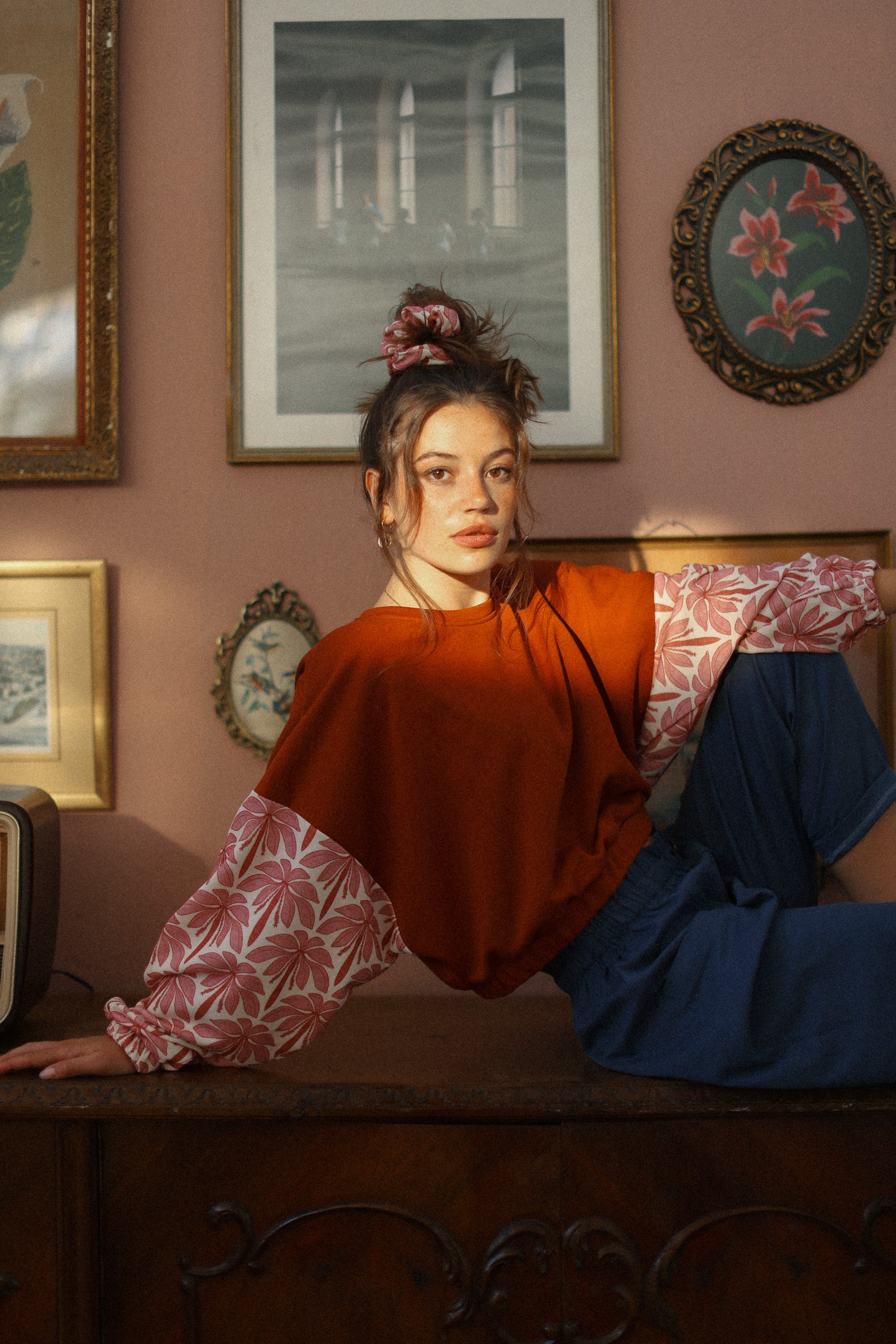 Scrunchie Rose Palms