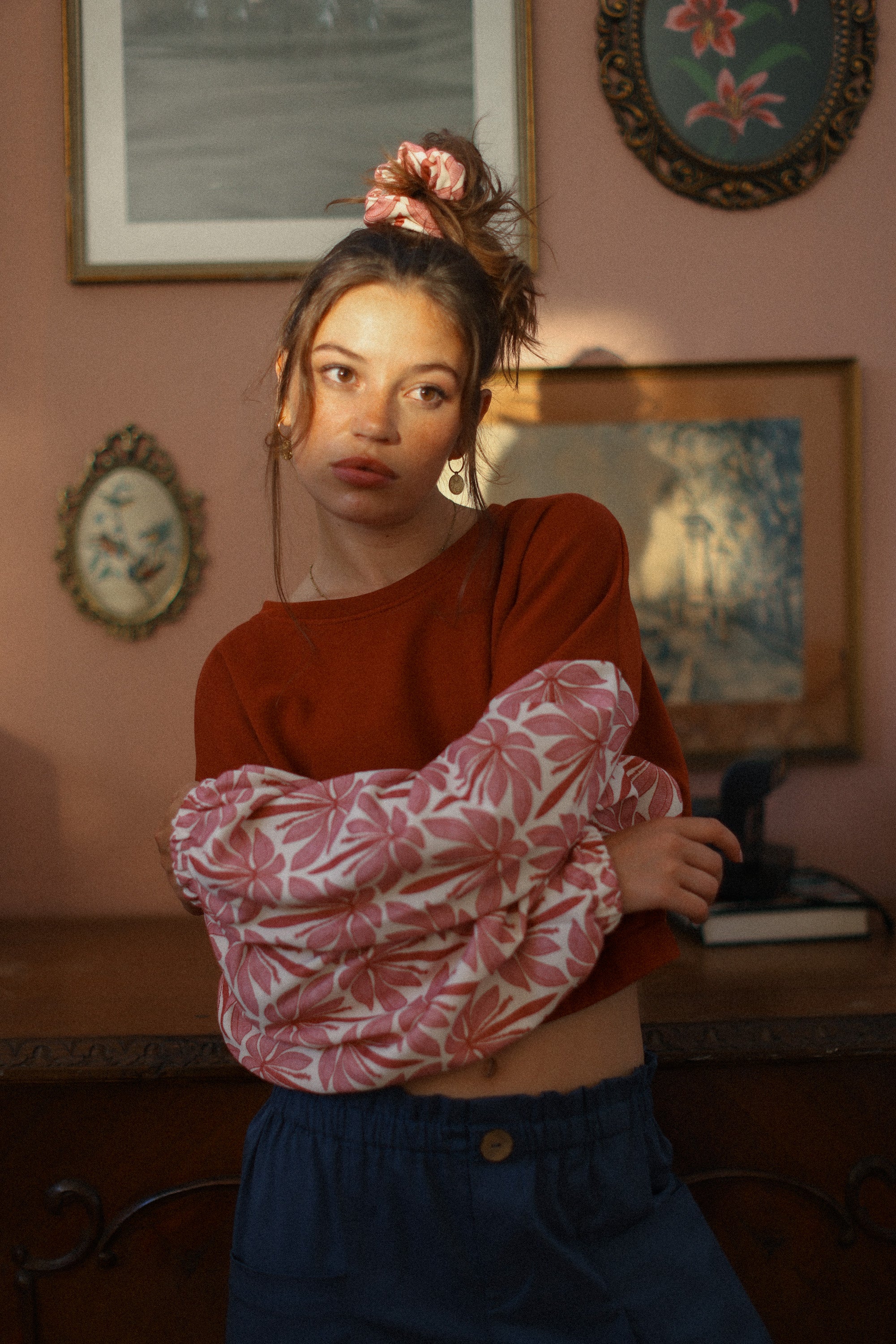 Scrunchie Rose Palms