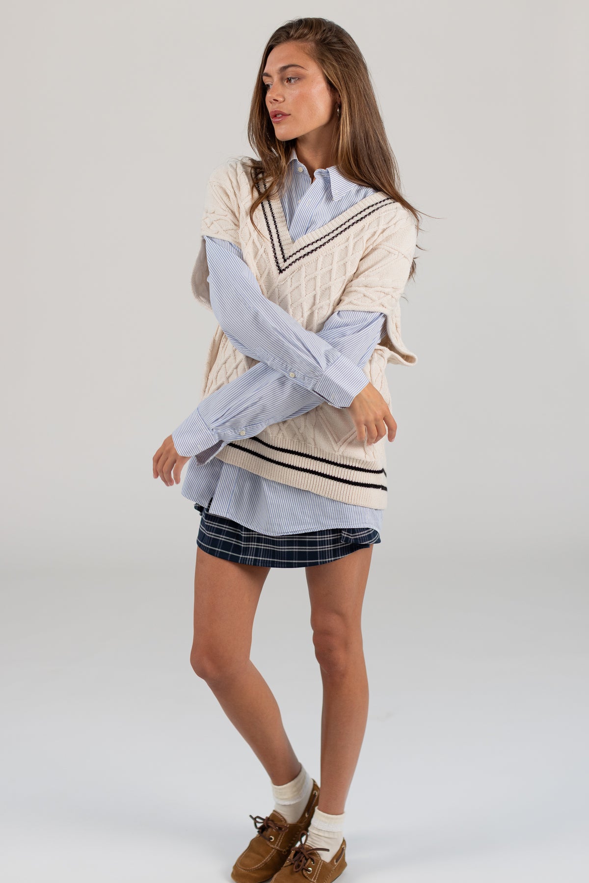 Knit Vest Mardi Cream