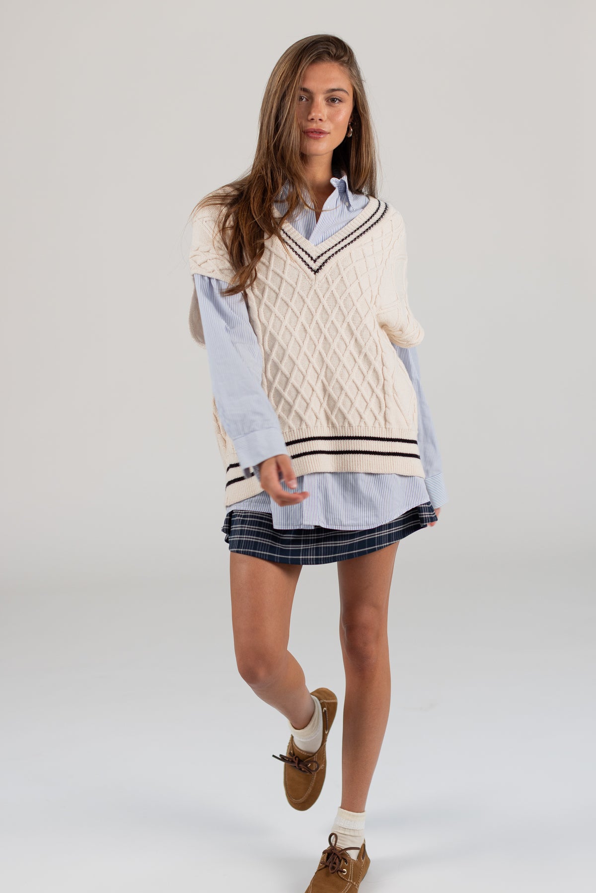 Knit Vest Mardi Cream