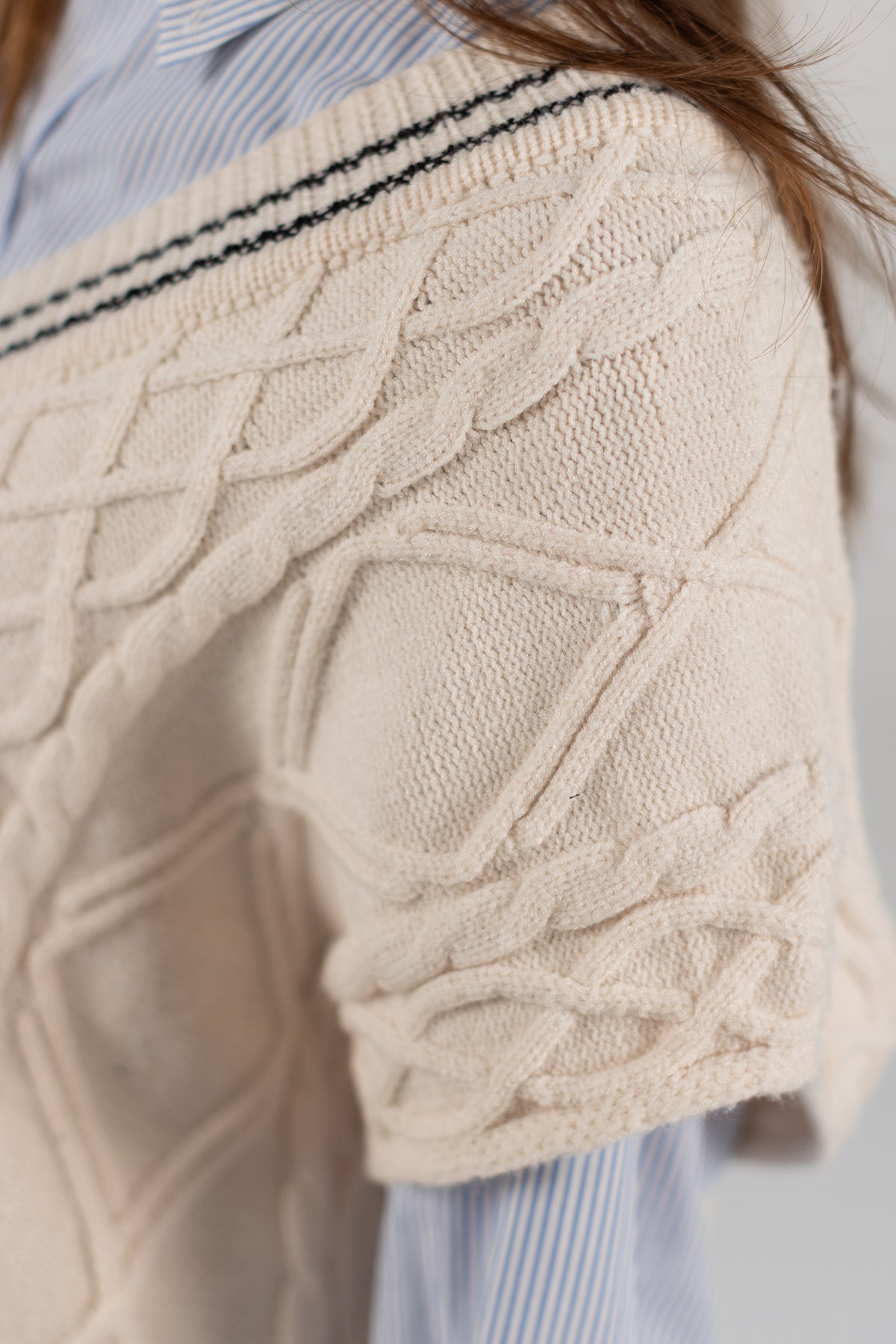 Knit Vest Mardi Cream