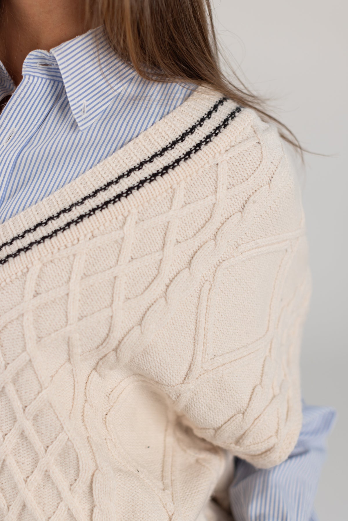 Knit Vest Mardi Cream