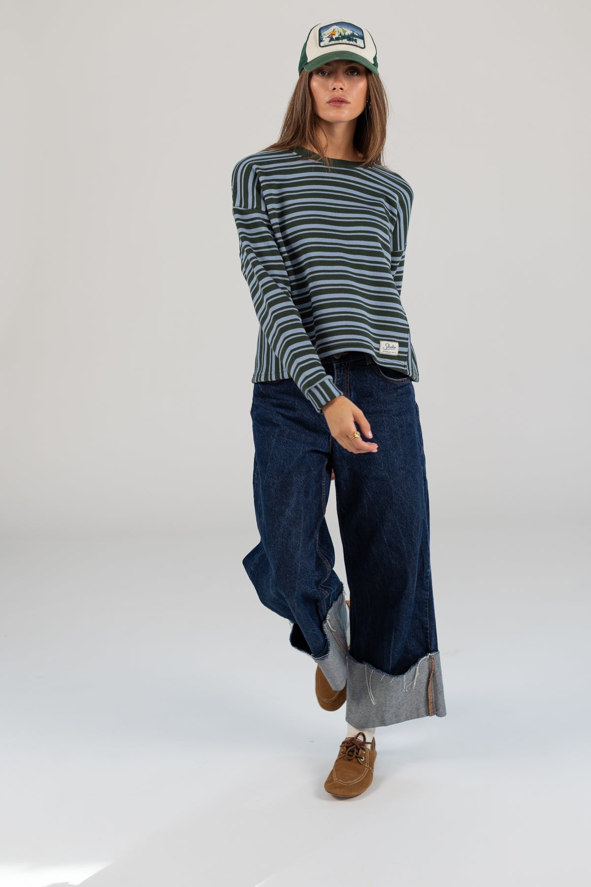 Sweater Harry Green Stripes