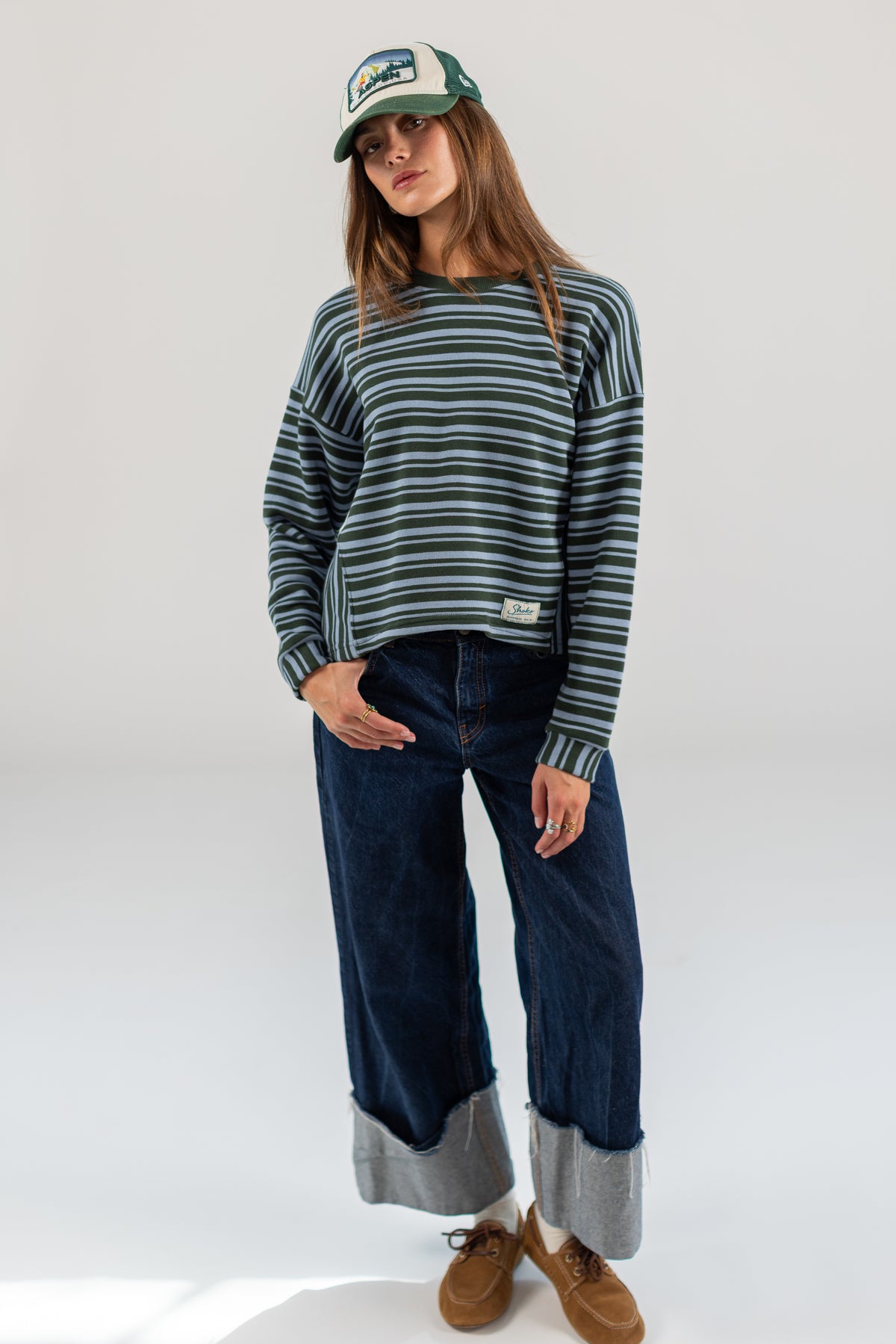 Sweater Harry Green Stripes