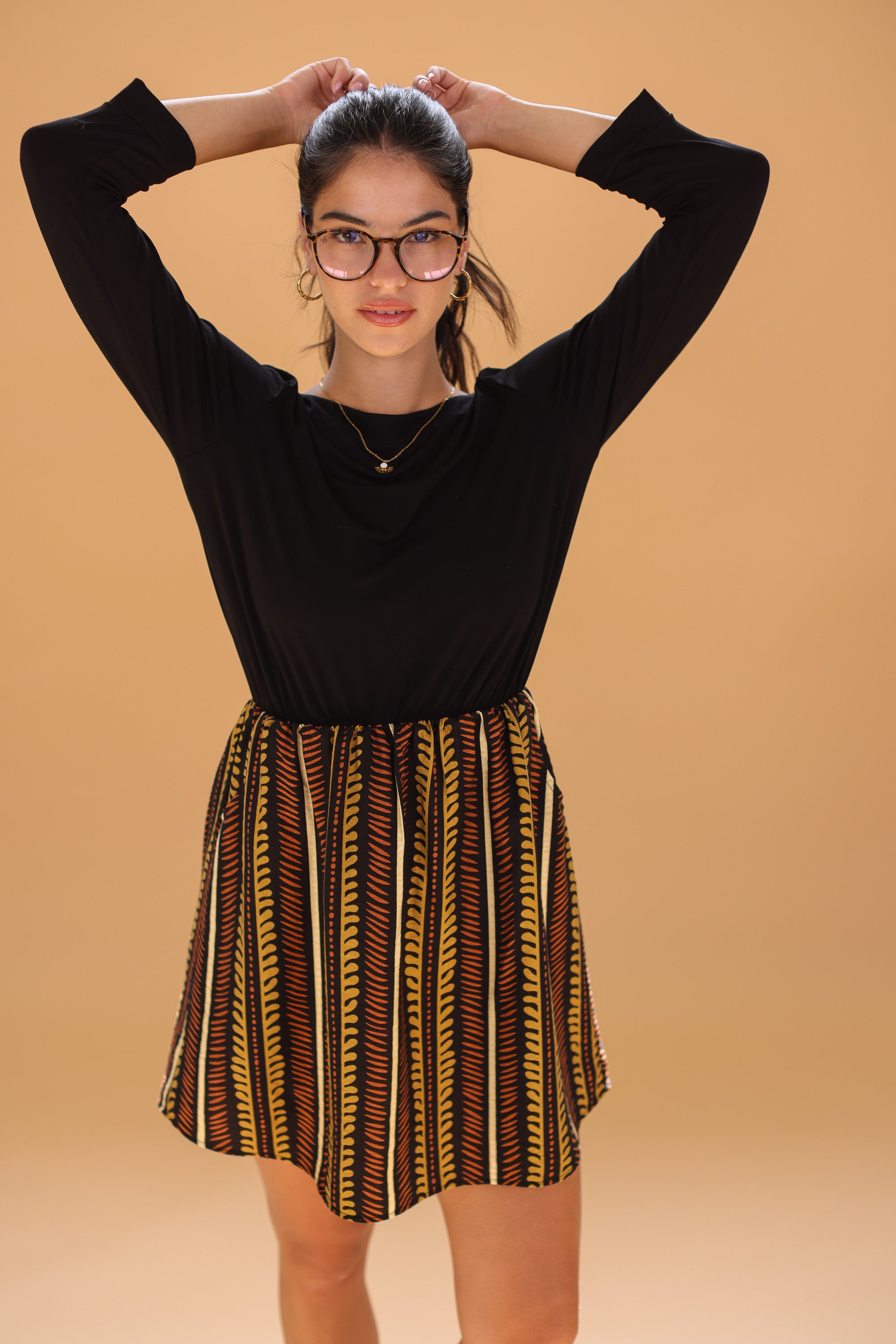 Dress Luiza Ethnic Leaves