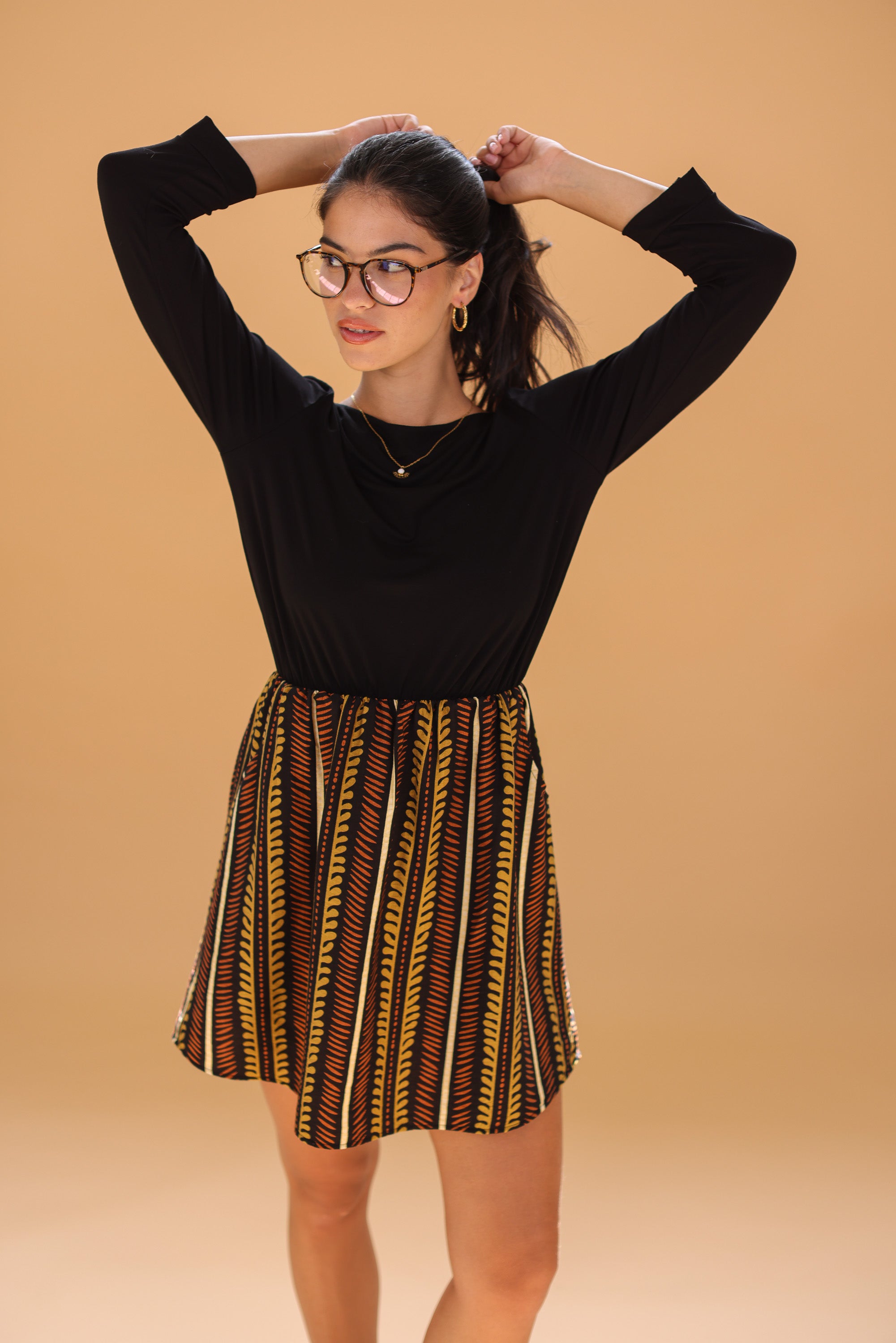 Dress Luiza Ethnic Leaves