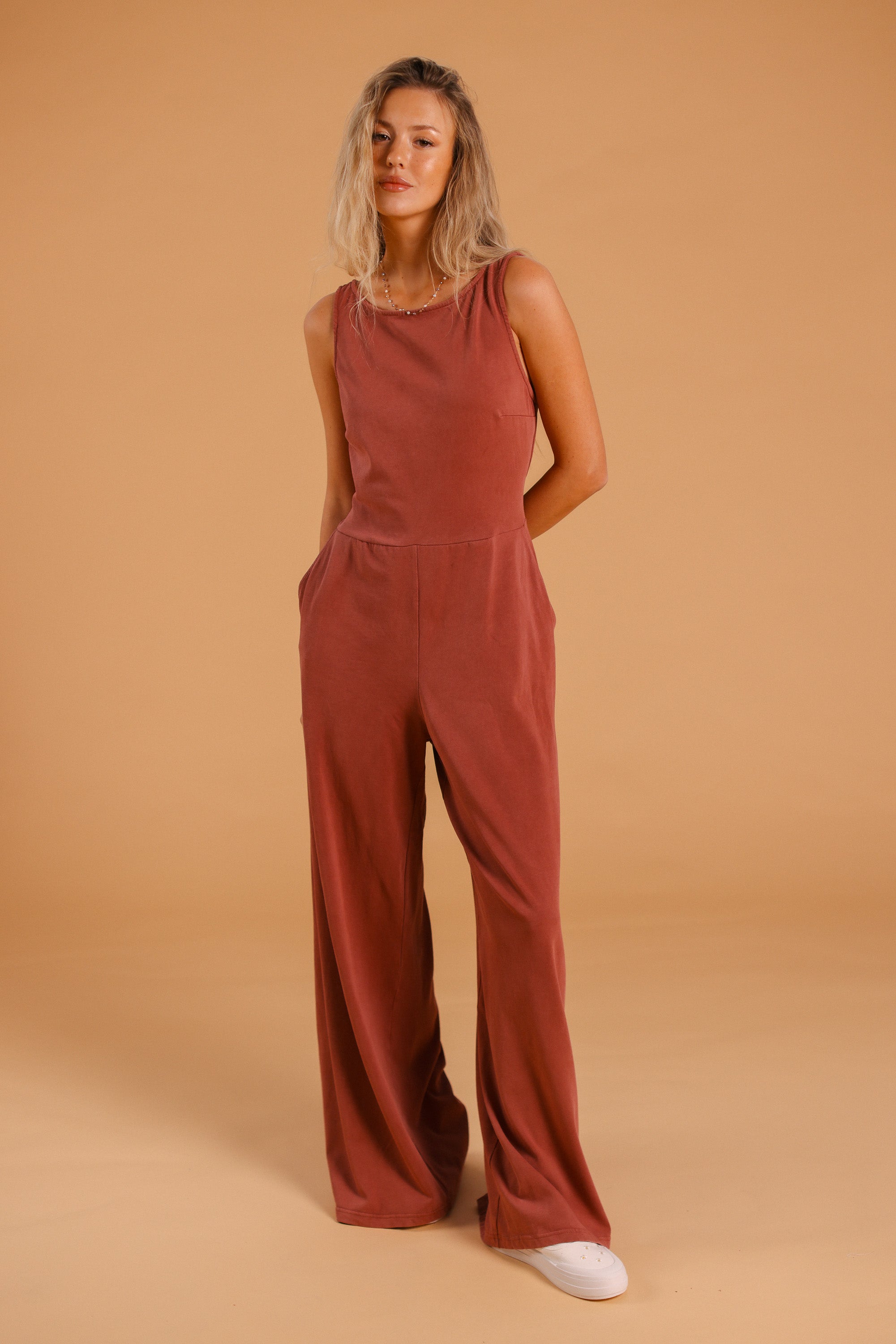Jumpsuit Carla Stonewashed Rouge