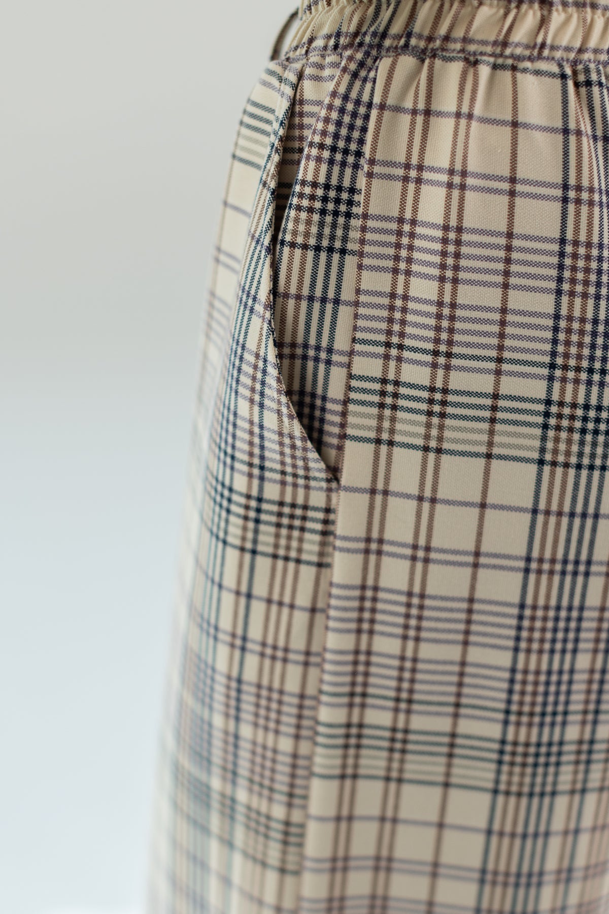 Trousers Jana Cream Plaid