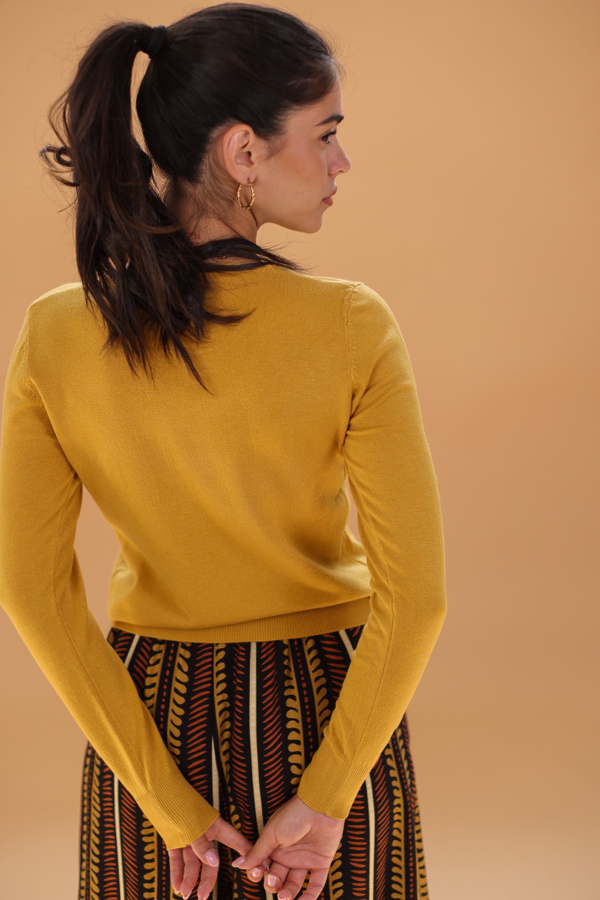 Knit Sweater Ewan Mustard