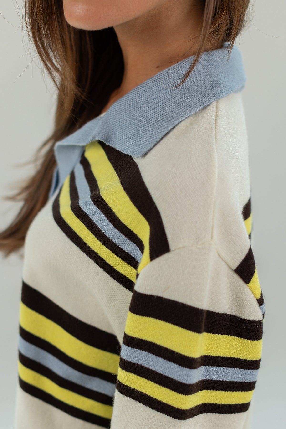 Knit Sweater Blance Stripes